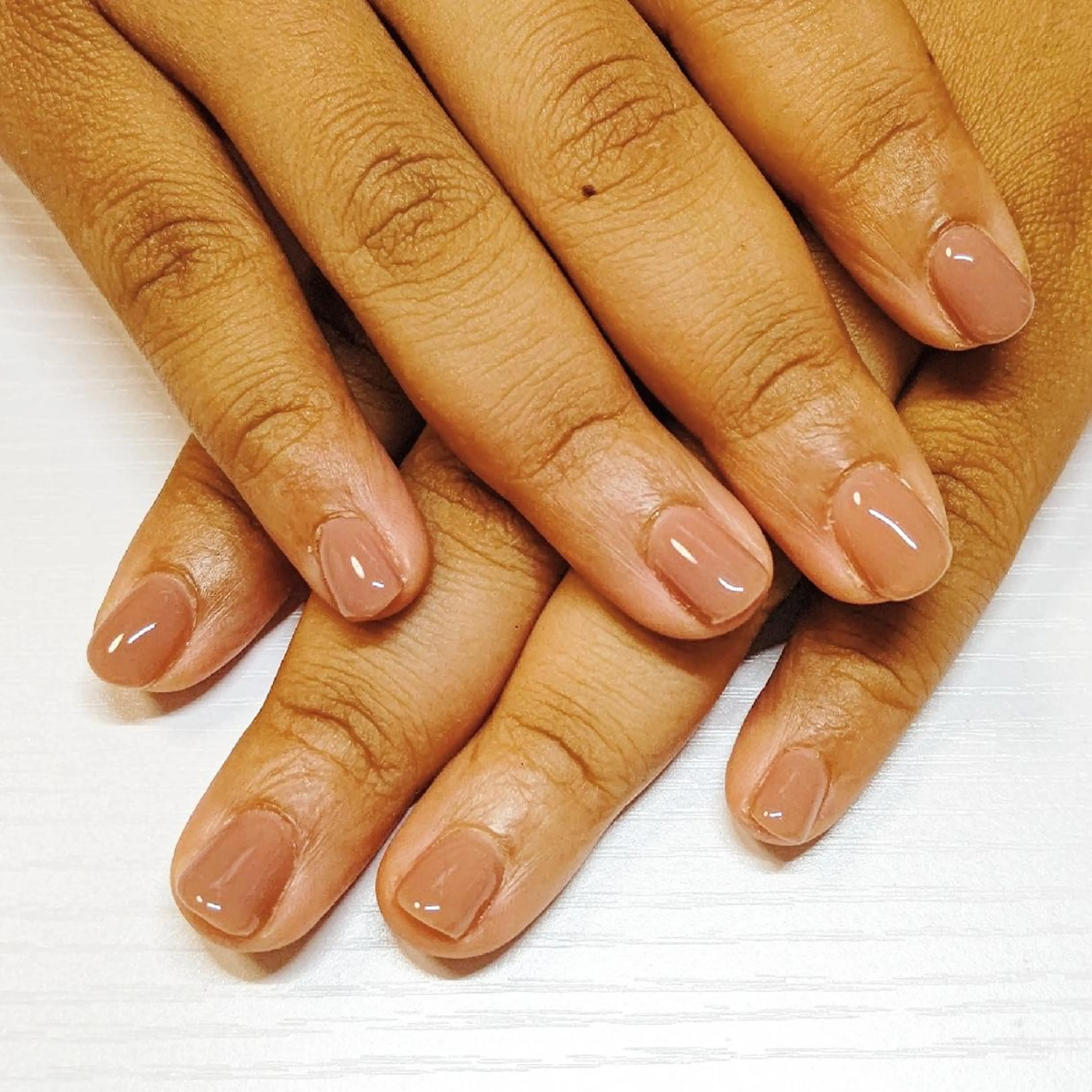 ネイル ピンク ピンクベージュ ハンドネイル ハンドケア Éclat~エクラ~ Mizukiのネイルデザイン