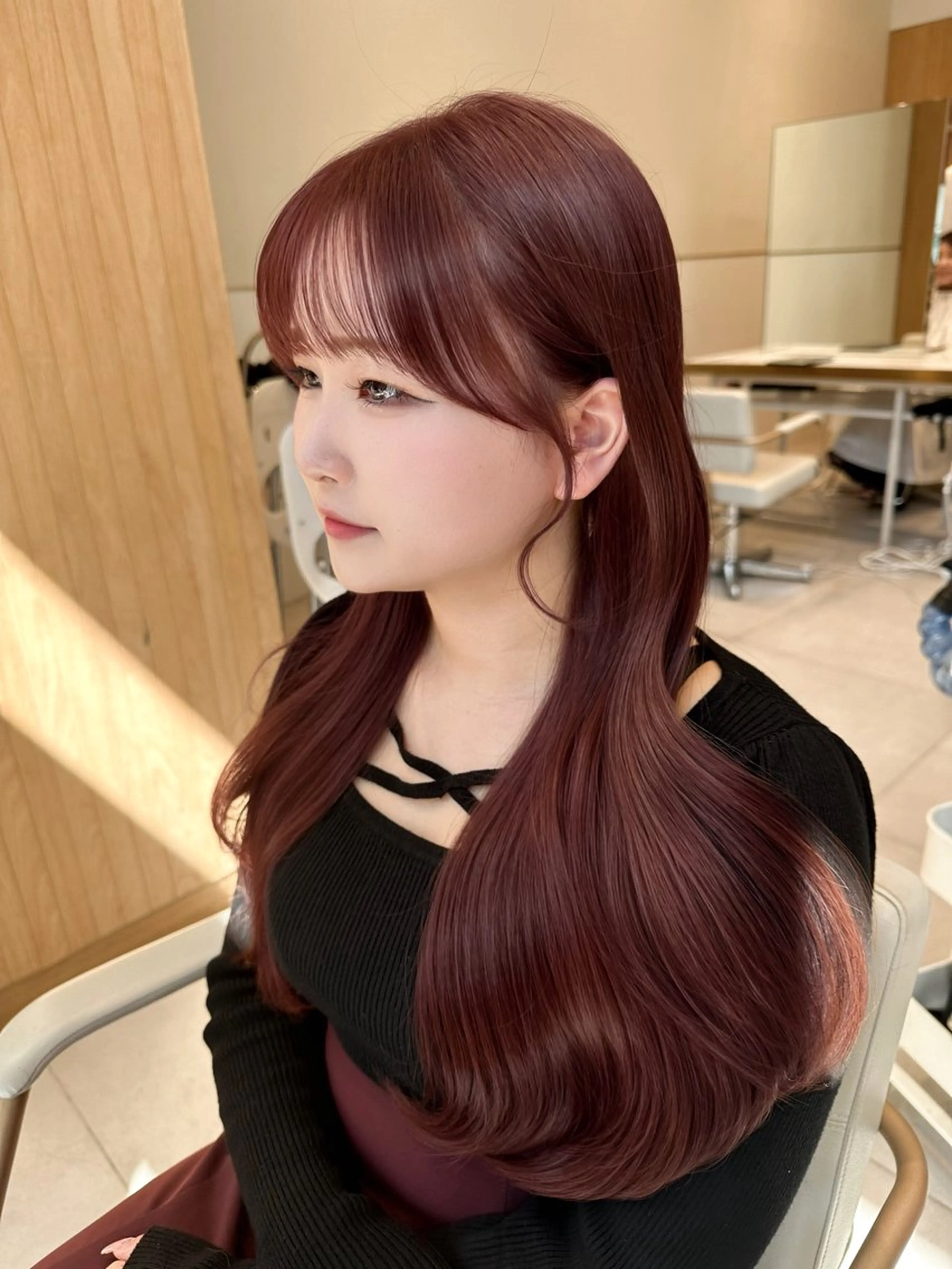 ミディアム カラー カット ヘアカラー トリートメント 🇰🇷韓国風くびれ ヘア🇰🇷中村優大のヘアスタイル