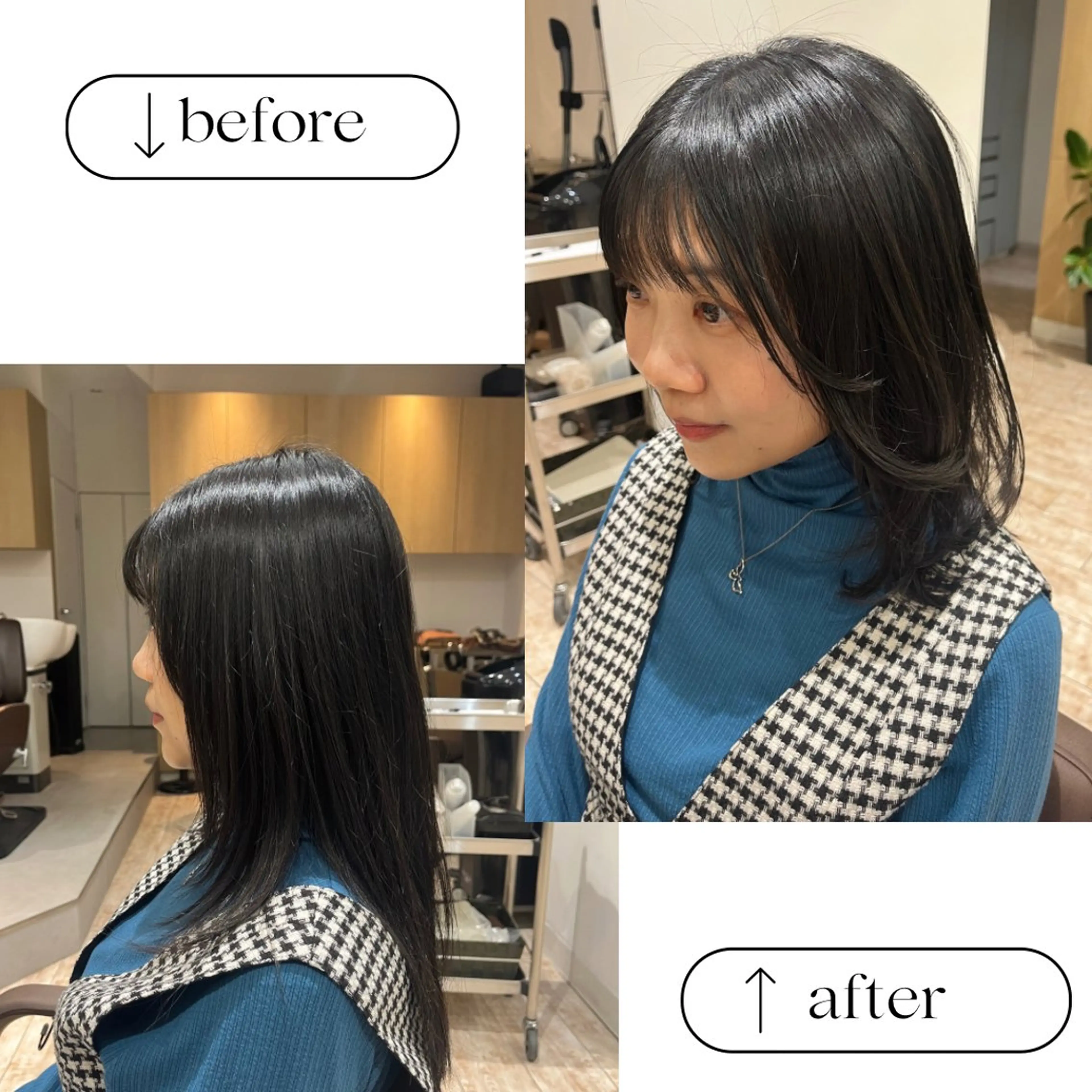 ミディアム Le clic ALPHA所属・小顔似合わせカット/ レイヤー/mai‪のヘアスタイル