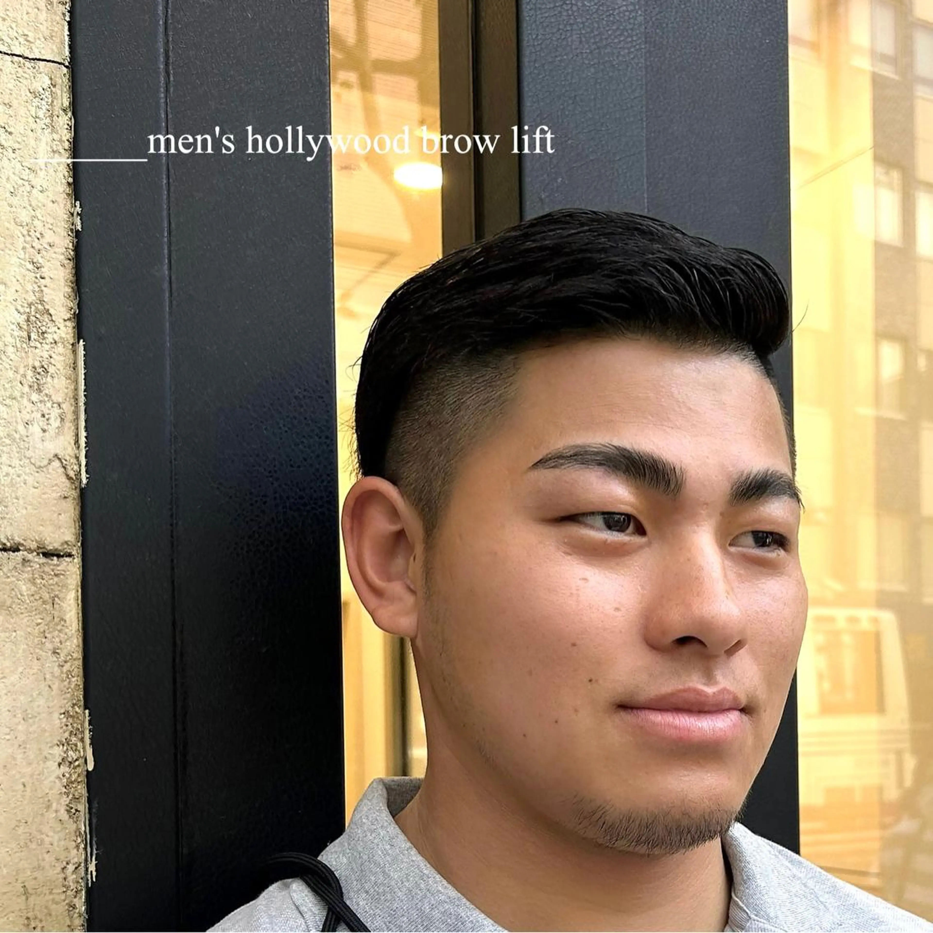 メンズ アイブロウ ハリウッドブロウリフト メンズアイブロウ ワックス脱毛 その他(アイブロウ) GO TODAY SHAiRE SALON Vellmie店所属・吉祥寺kasumi 🌛eye/browのマツエク・マツパデザイン