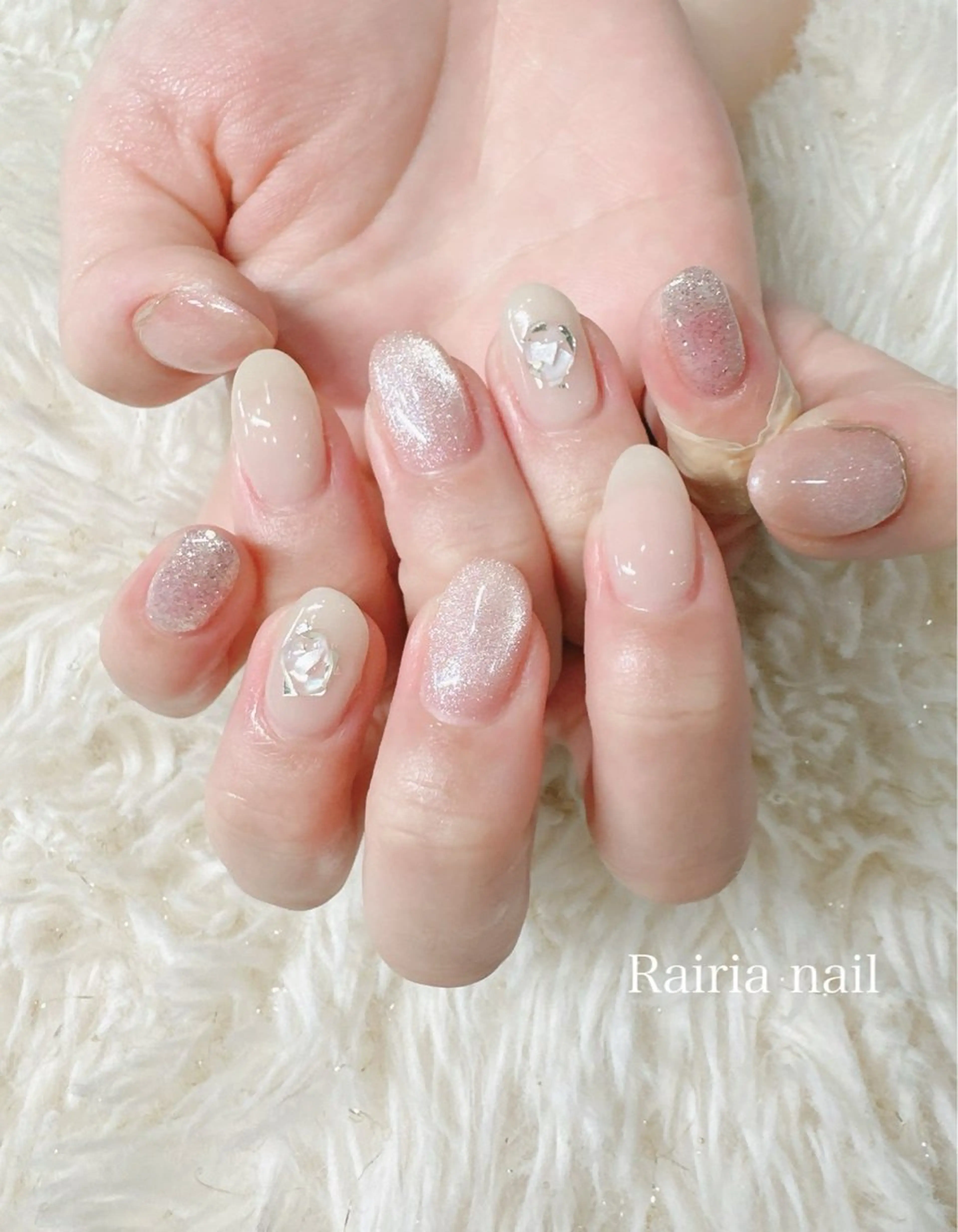 ネイル フットネイル ジェルネイル マグネットネイル オフィスネイル ワンカラーネイル NAILSALON CRISTA所属・🤍CRISTA yui🤍のネイルデザイン