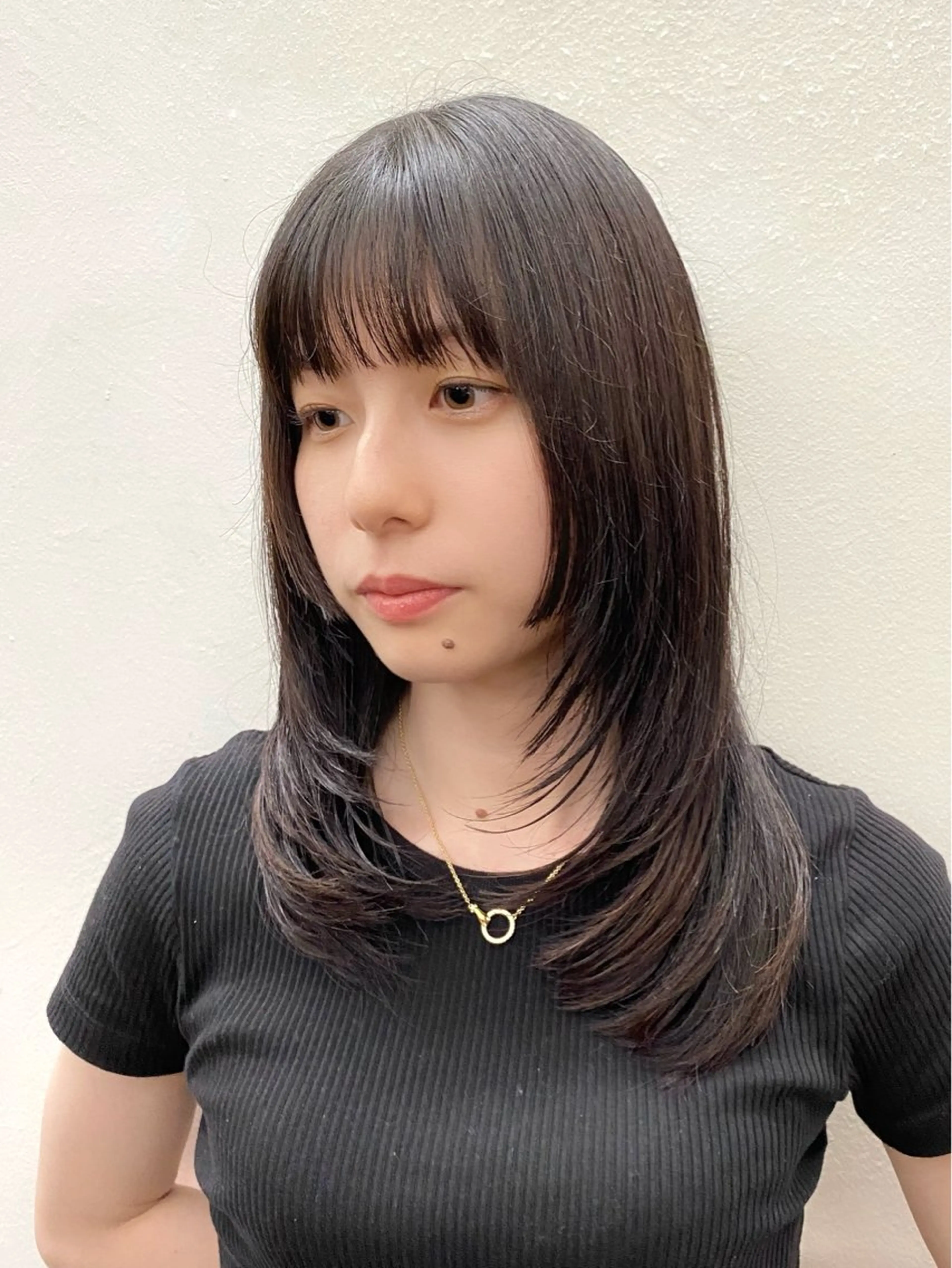 ミディアム カラー カット ヘアカラー トリートメント Paddle所属・似合わせレイヤー/ レイヤーパーマ/高倉のヘアスタイル