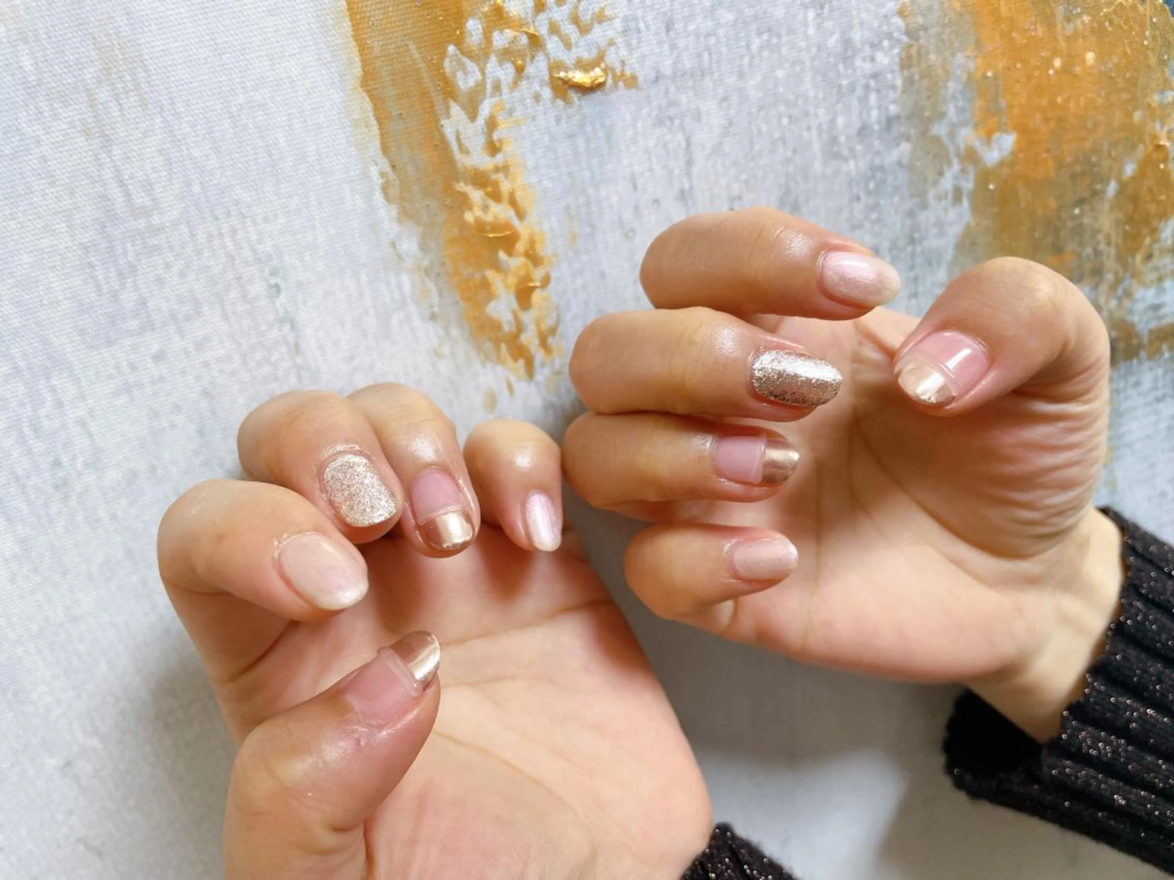 ネイル フットネイル ジェルネイル 韓国ネイル マグネットネイル ミラーネイル ハンドネイル Mogu nail 二子玉川のネイルデザイン