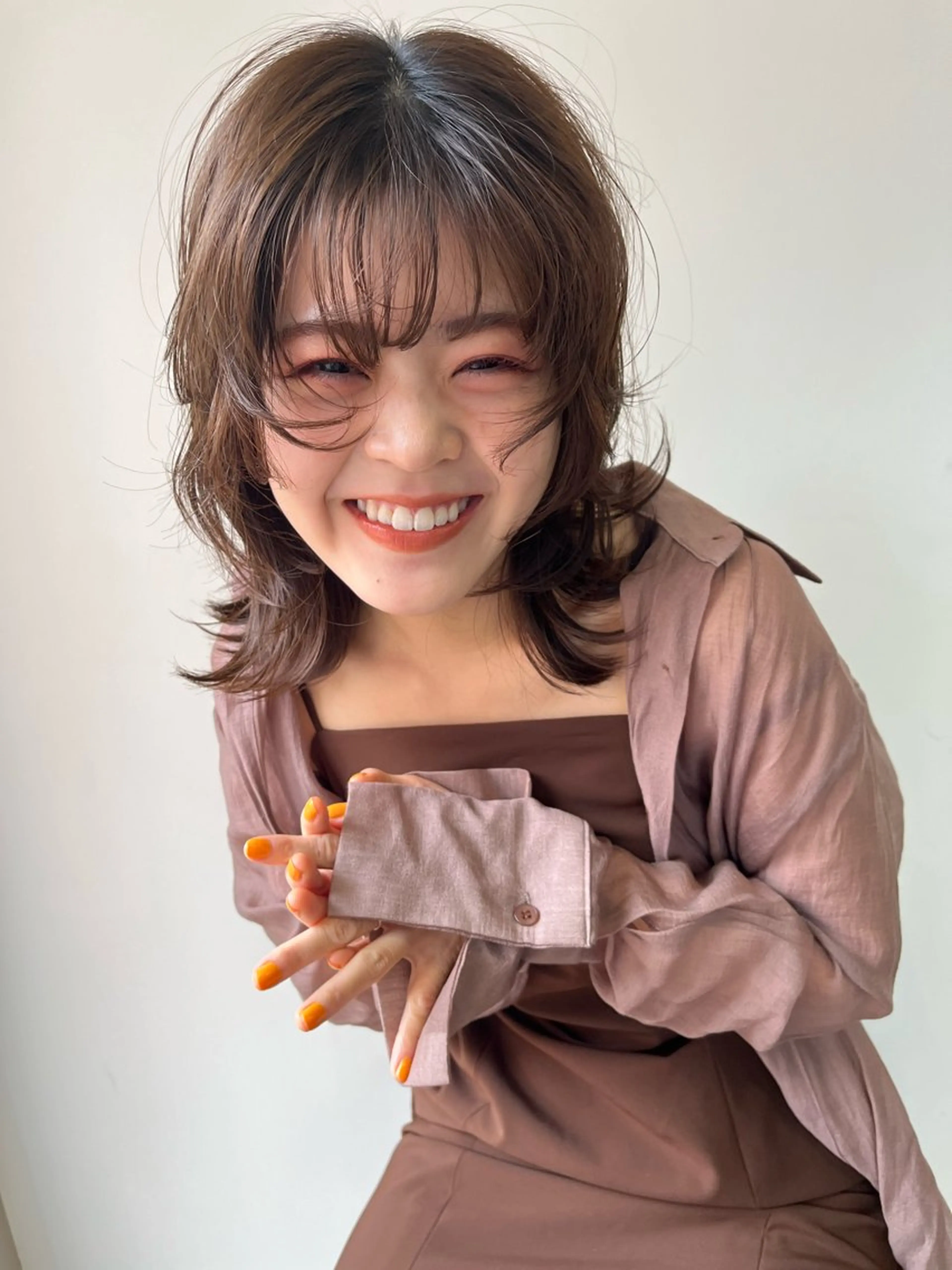 骨格似合わせカット＋透明感カラーの写真