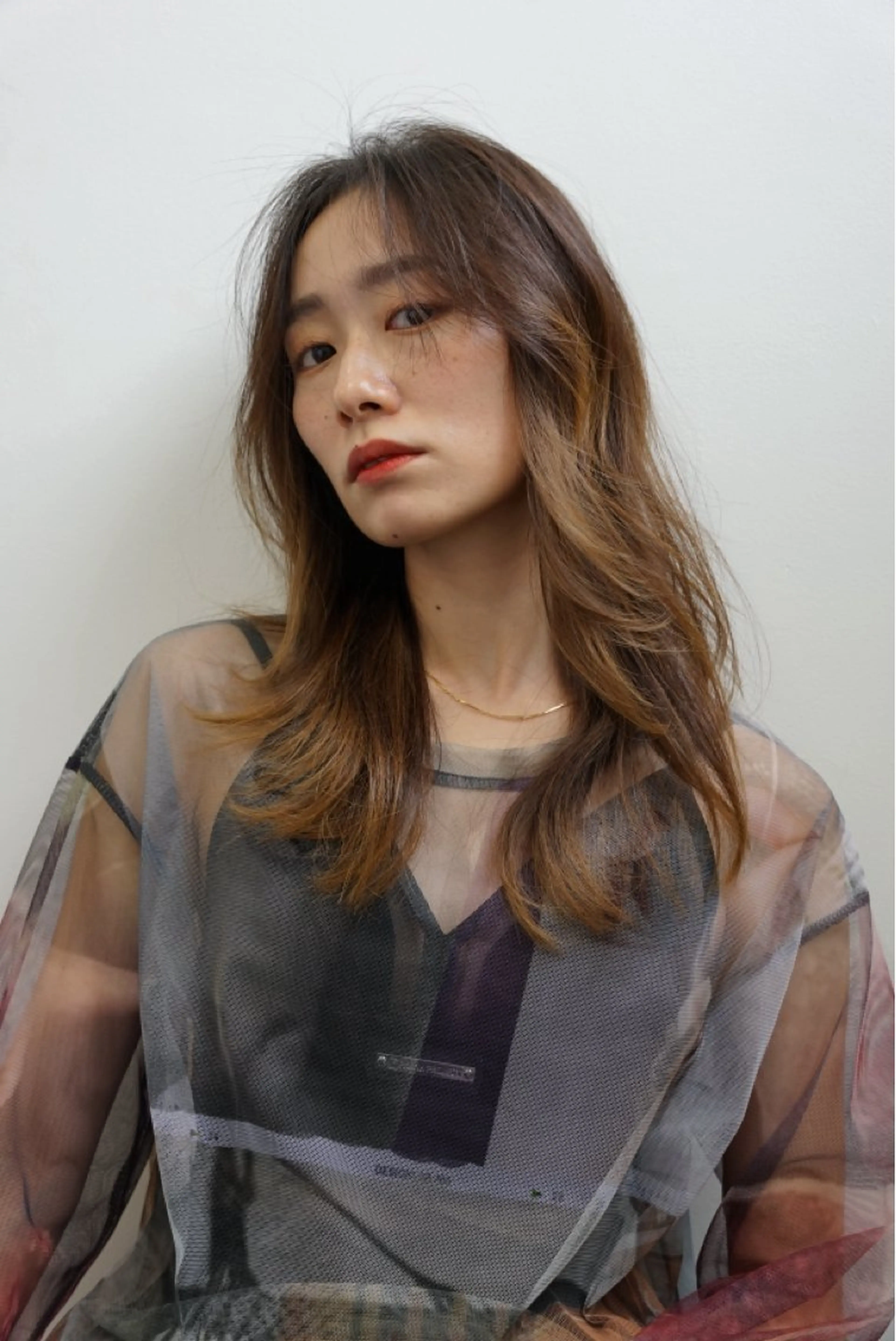 セミロング 江田 智沙穂のヘアスタイル