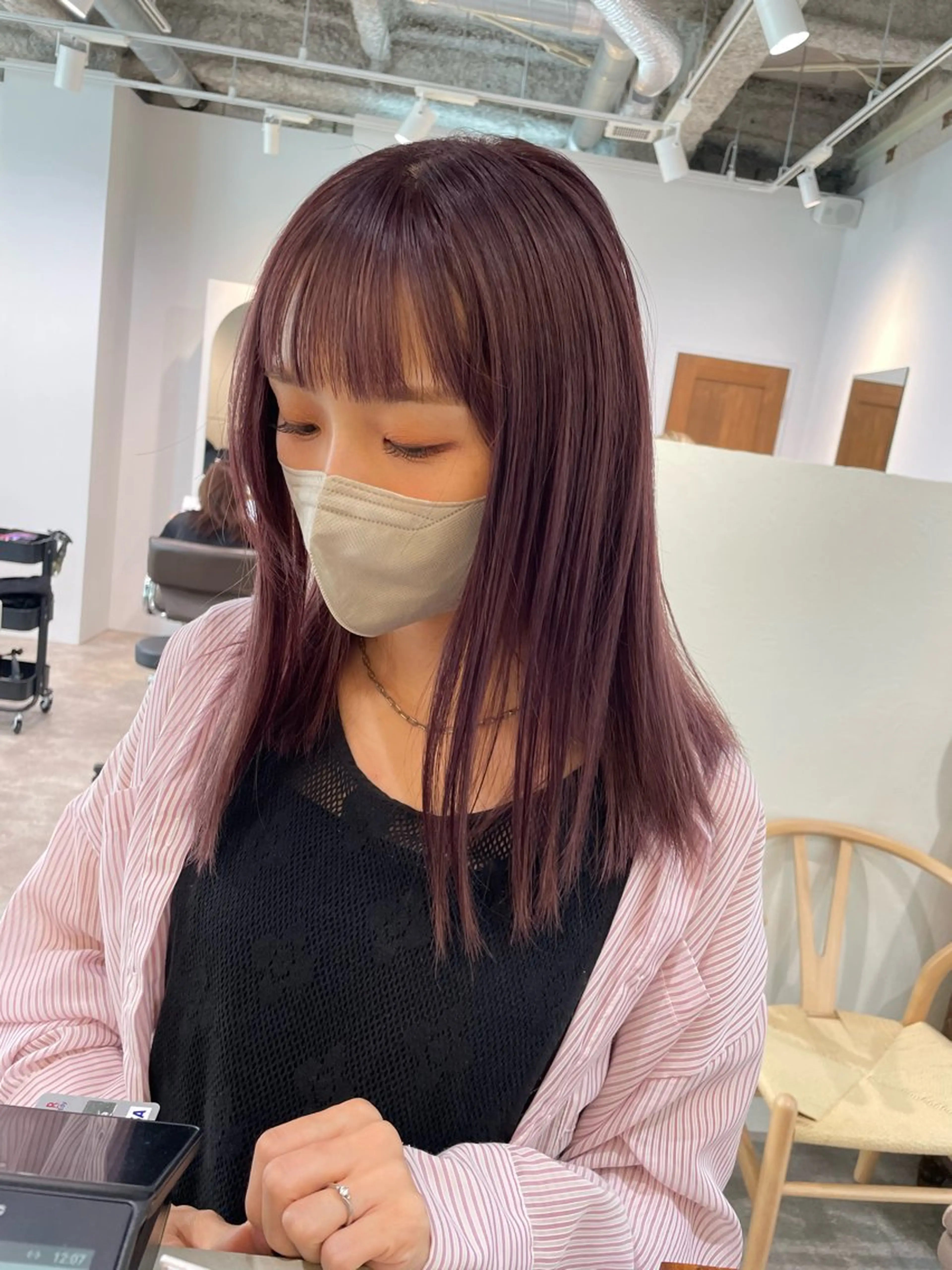 セミロング カラー uyu所属・♡kyoka /  uyu♡のヘアスタイル