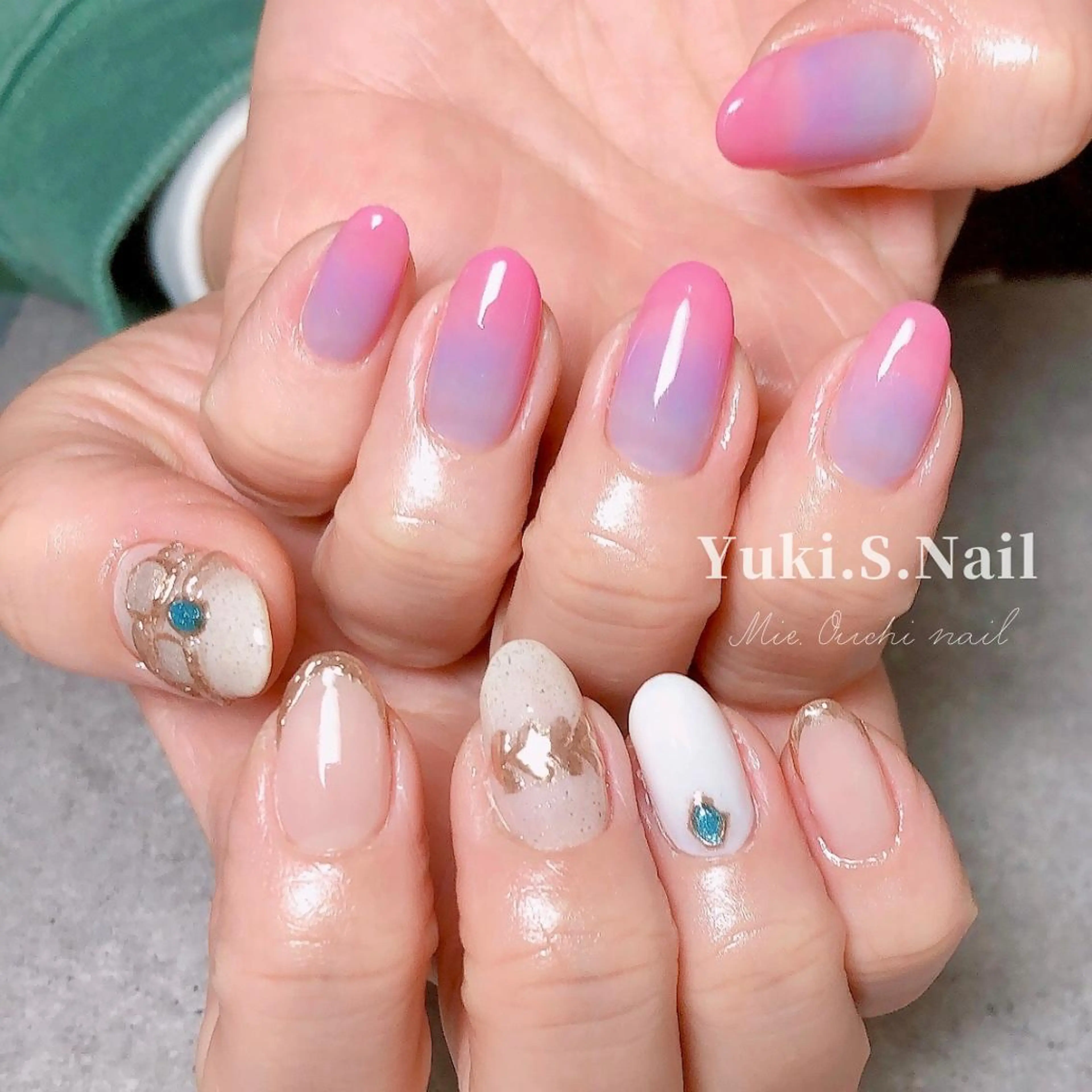 ミディアム Yuki S.Nailのネイルデザイン