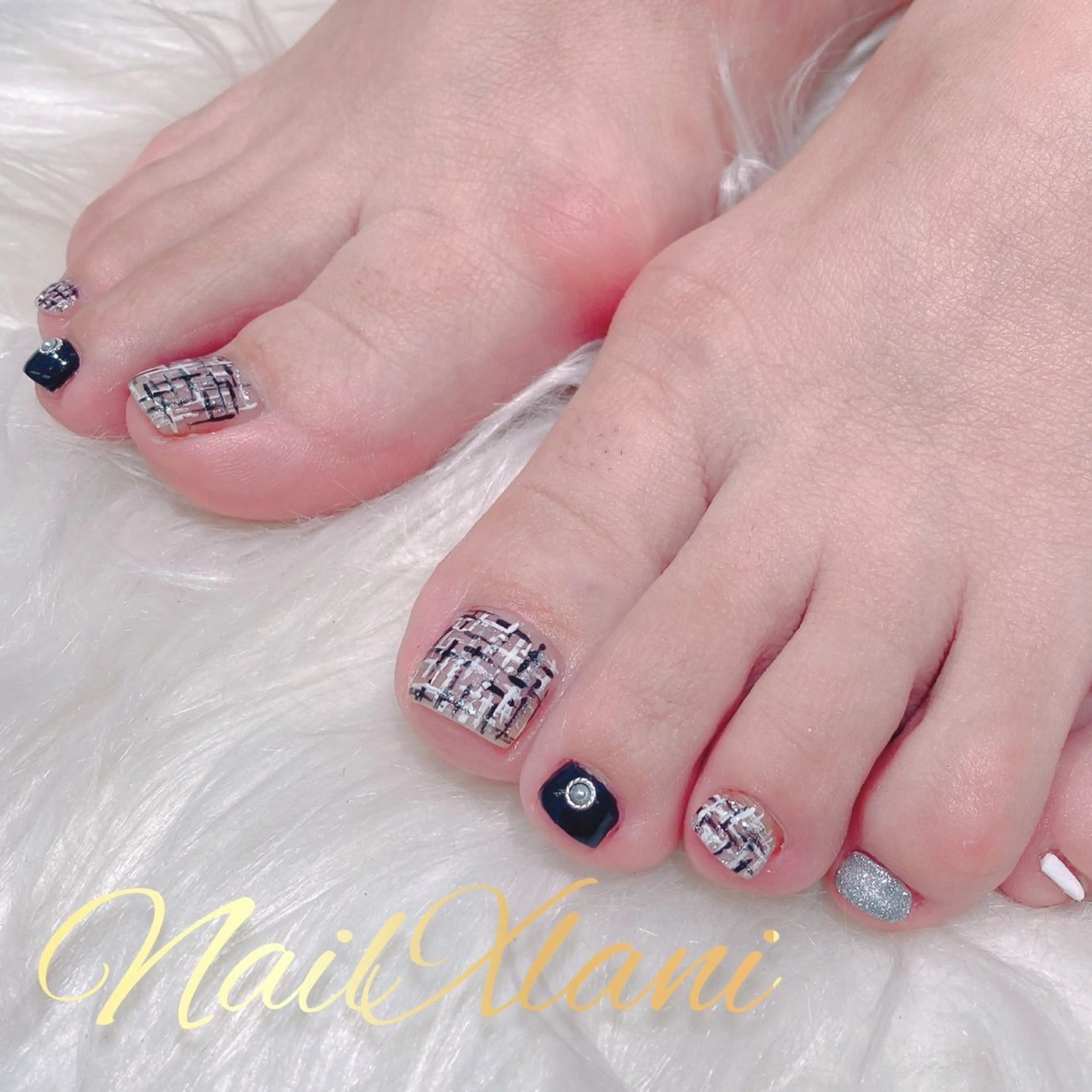 ネイル フットネイル 練馬駅近ネイルラニ 不細工爪90分で美爪のネイルデザイン