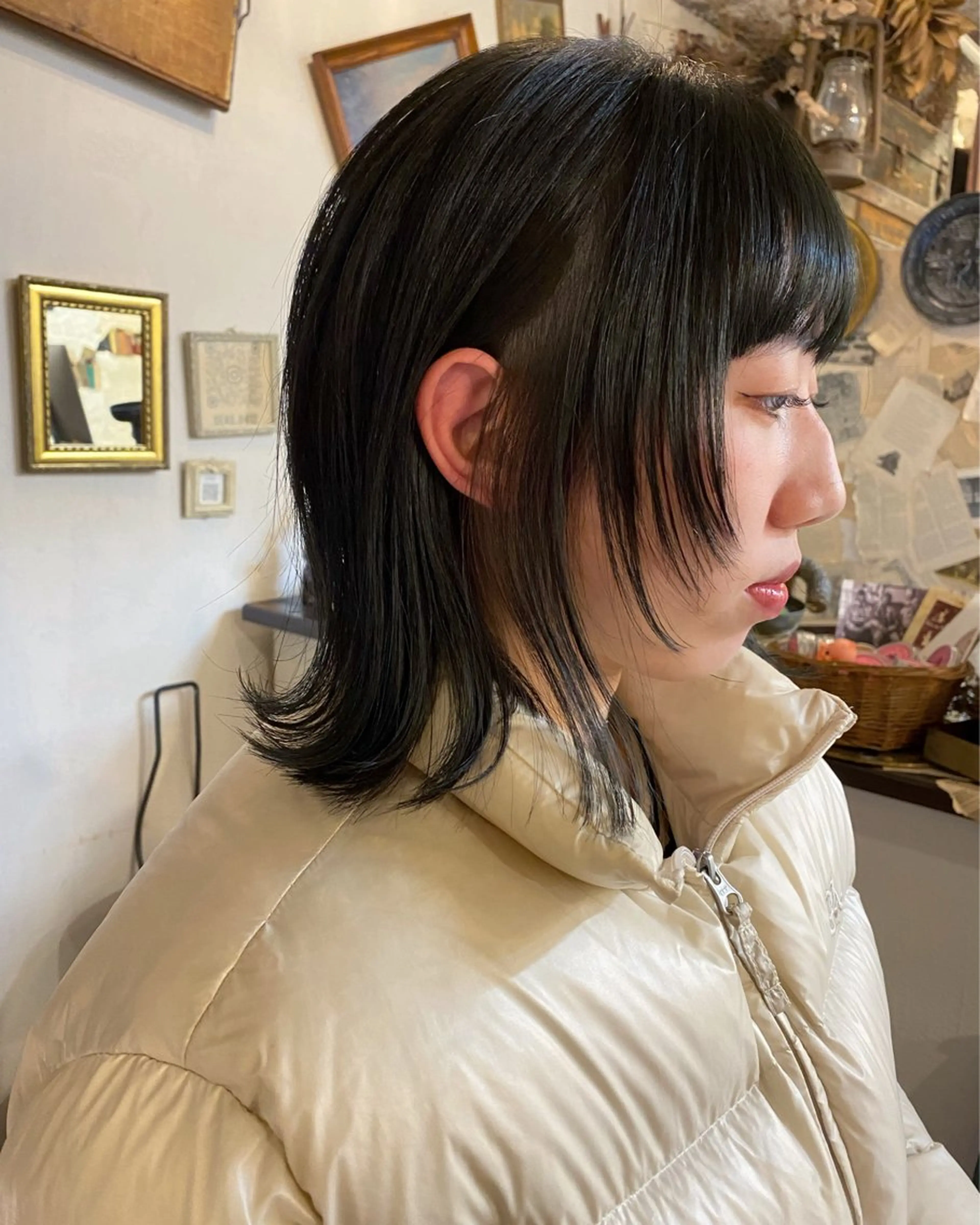 ミディアム ボブ 顔まわりレイヤー レイヤーカット sea's所属・ヒラカホ/矢場町/ ブリーチ/似合わせのヘアスタイル