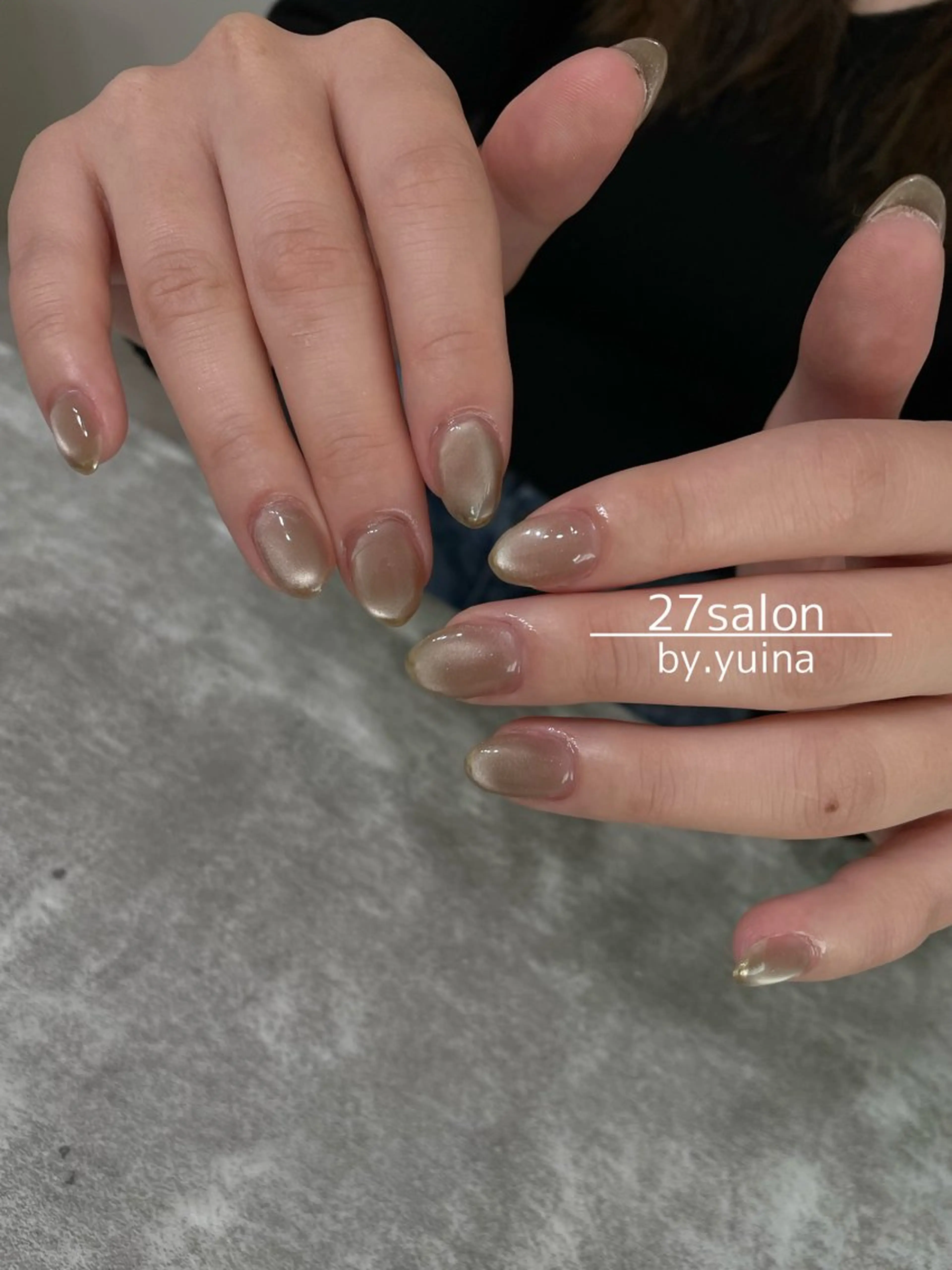 ネイル マグネットネイル ハンドネイル 27salon yuinaのネイルデザイン