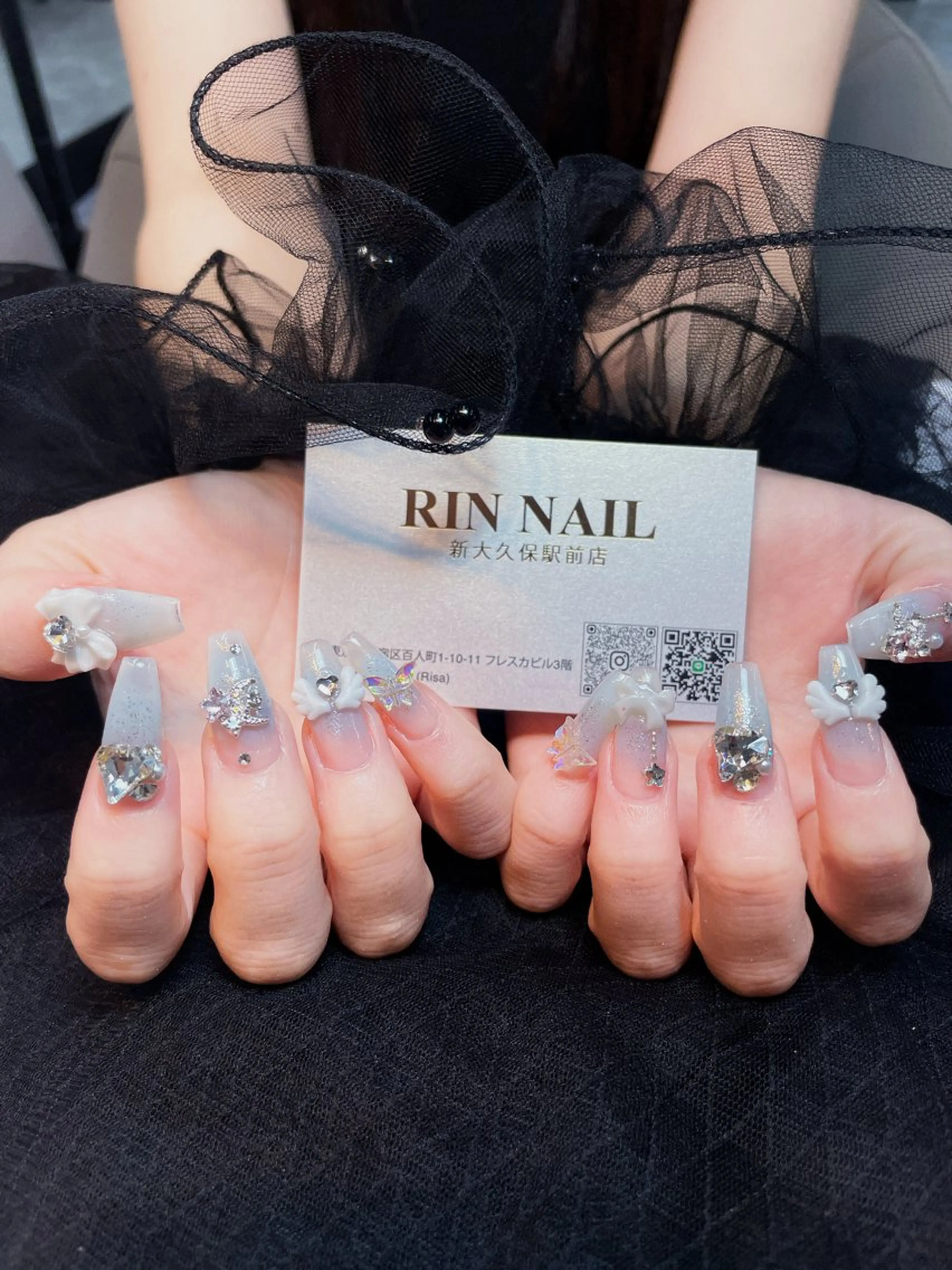 ネイル アートネイル フレンチネイル ジェルネイル 韓国ネイル ミラーネイル ハンドネイル Rin Nail 新大久保店のネイルデザイン