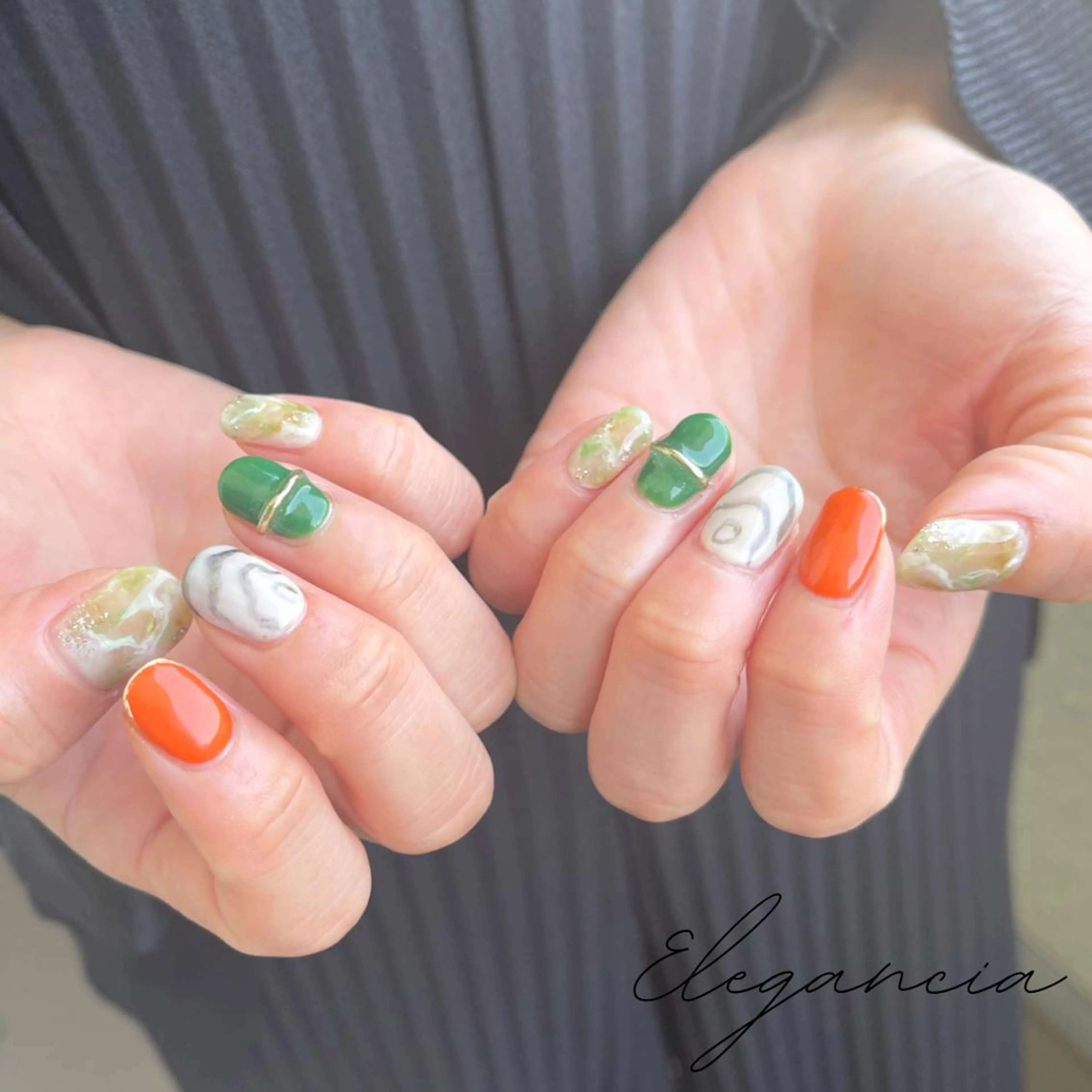 カラー ネイル ハンドネイル Elegancia. Hiromiのネイルデザイン