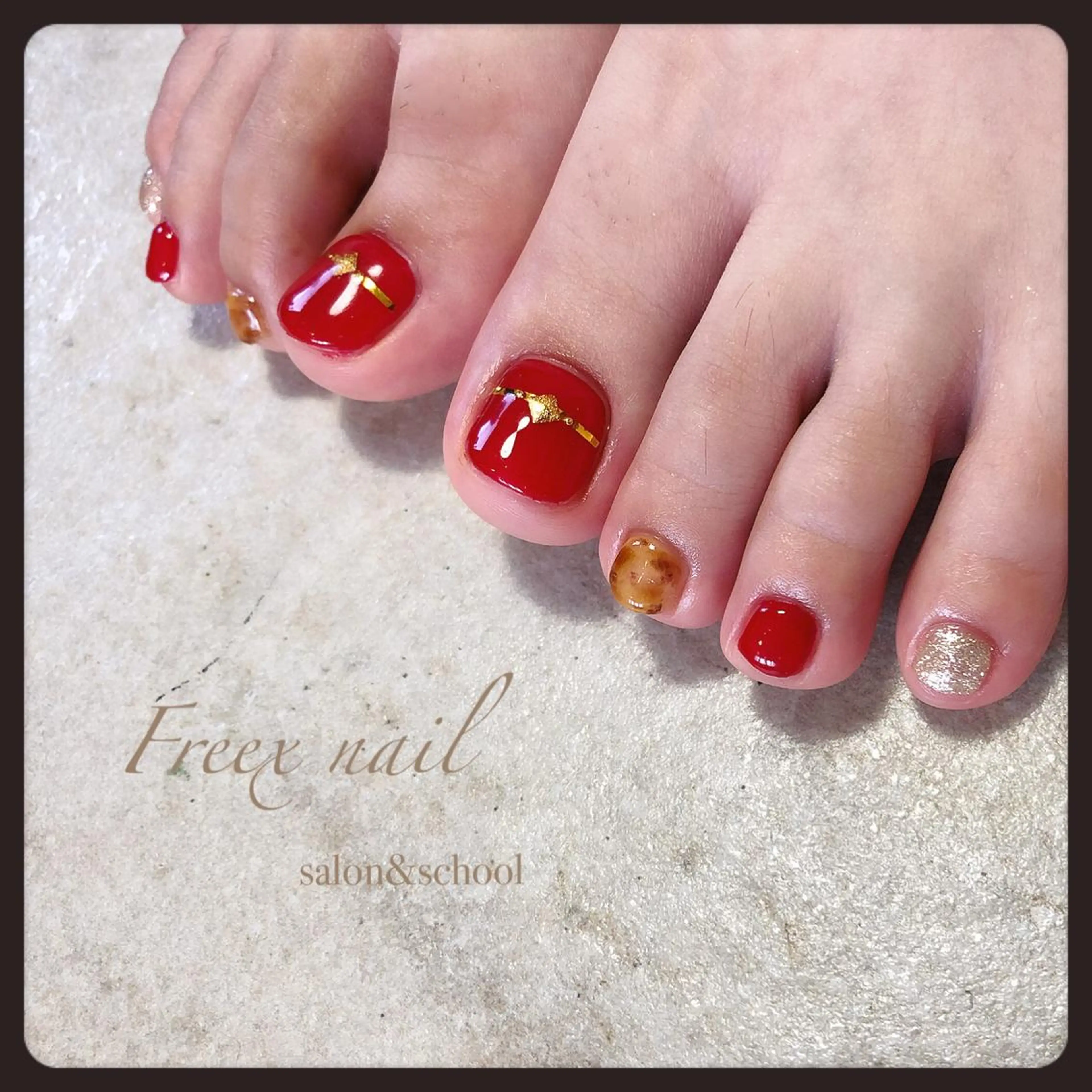 ネイル フットネイル Freex nail所属・freex nail /ニュアンス/個性派のネイルデザイン
