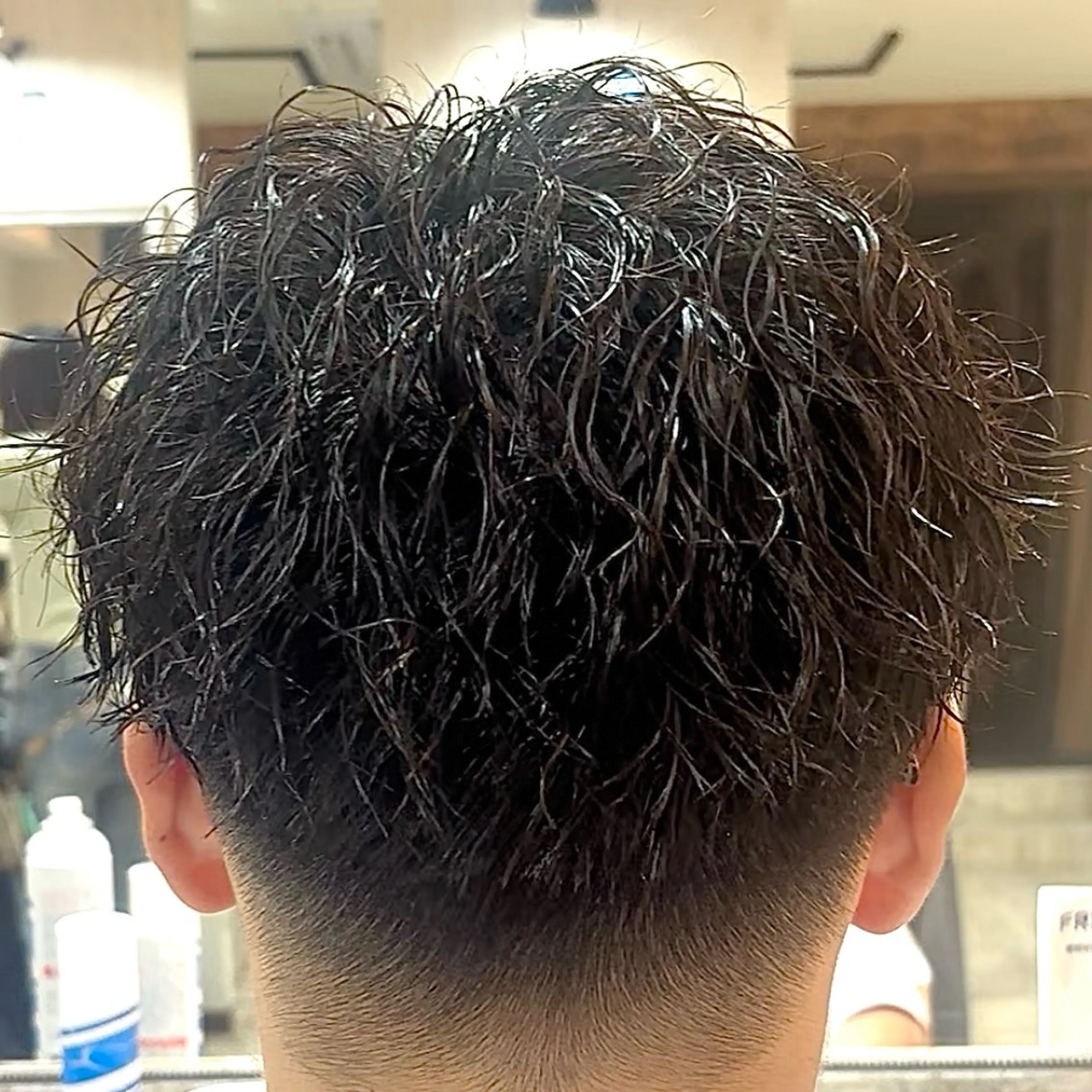 ショート パーマ メンズ カット パーマ 💥桜木町メンズ特化 💥ルキのヘアスタイル