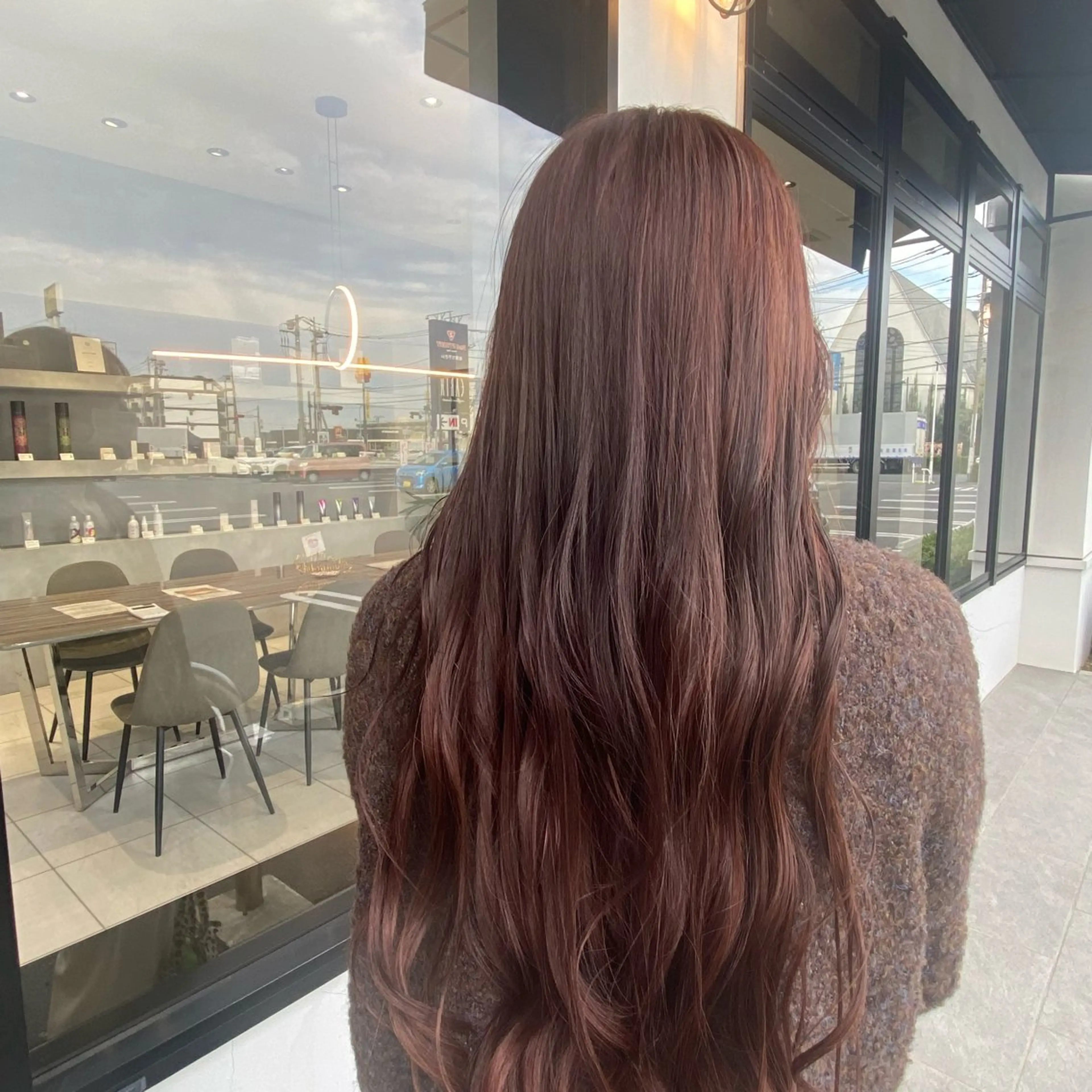 ロング カラー 高橋 円のヘアスタイル