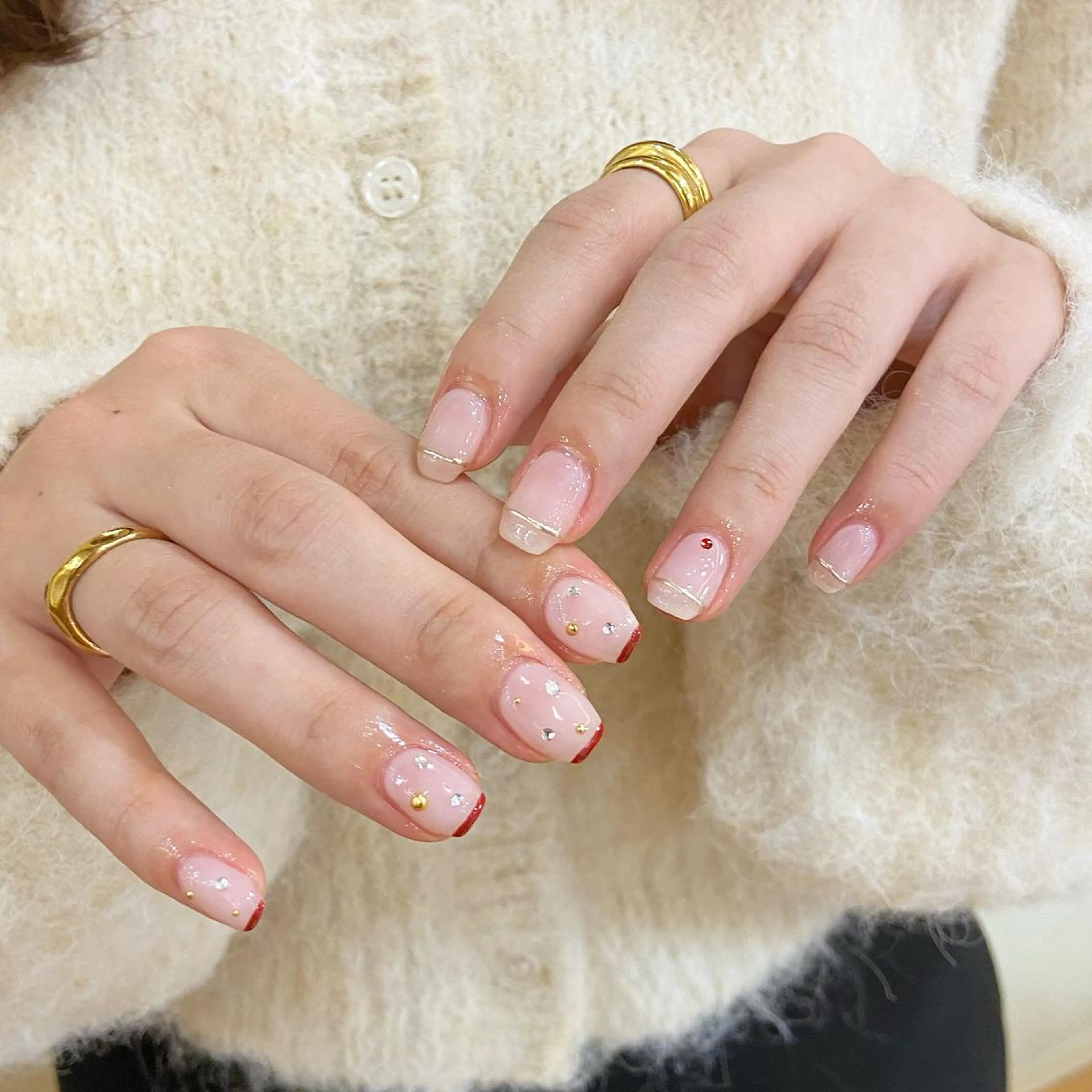 ネイル 𝕄𝕚𝕪𝕦🤍 自由が丘⌇パラジェルのネイルデザイン