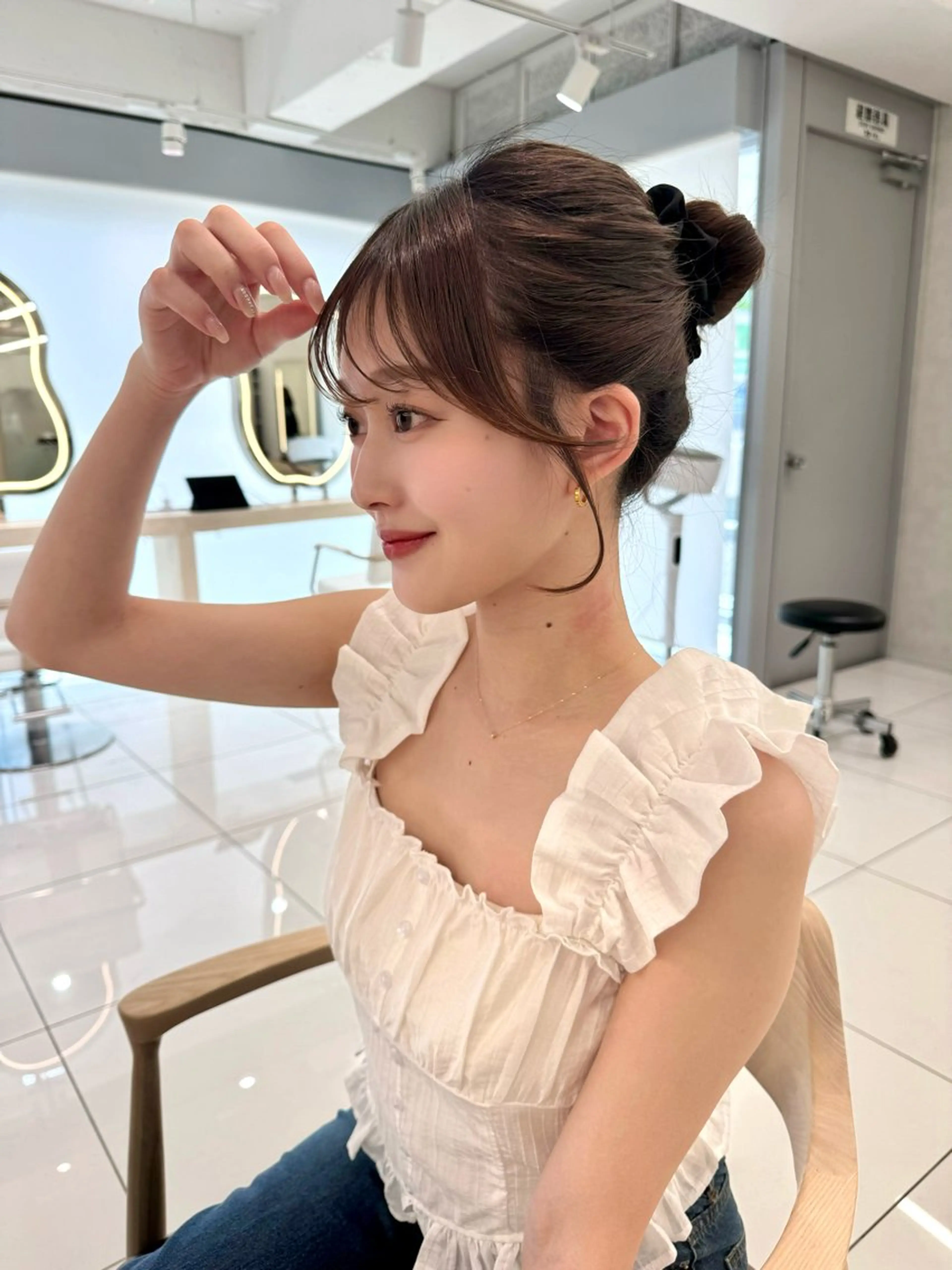 セミロング 顔周り🇰🇷韓国 レイヤー/いづみ💞のヘアスタイル