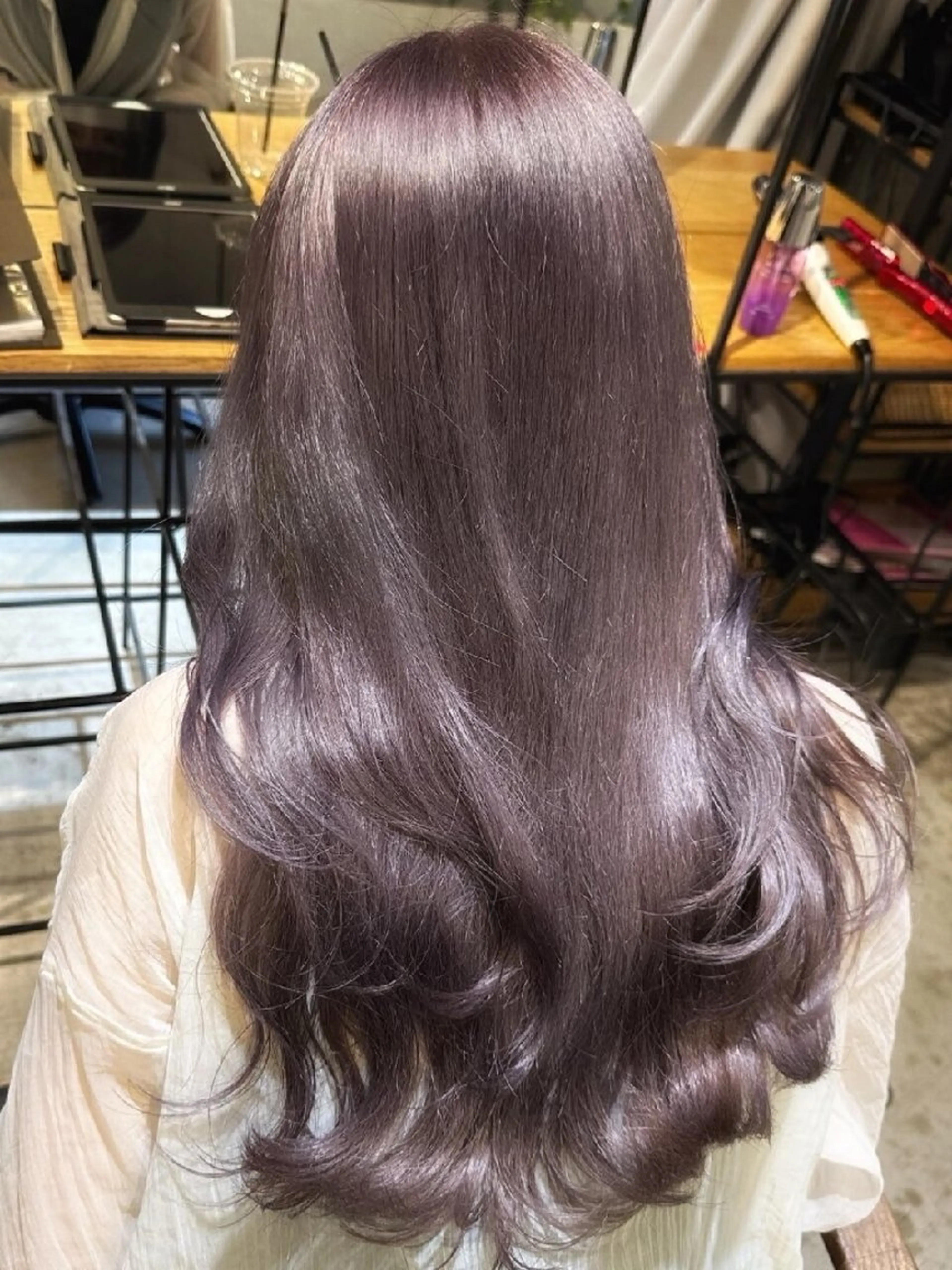 セミロング アッシュ カット/レイヤー /名古屋/ioriのヘアスタイル