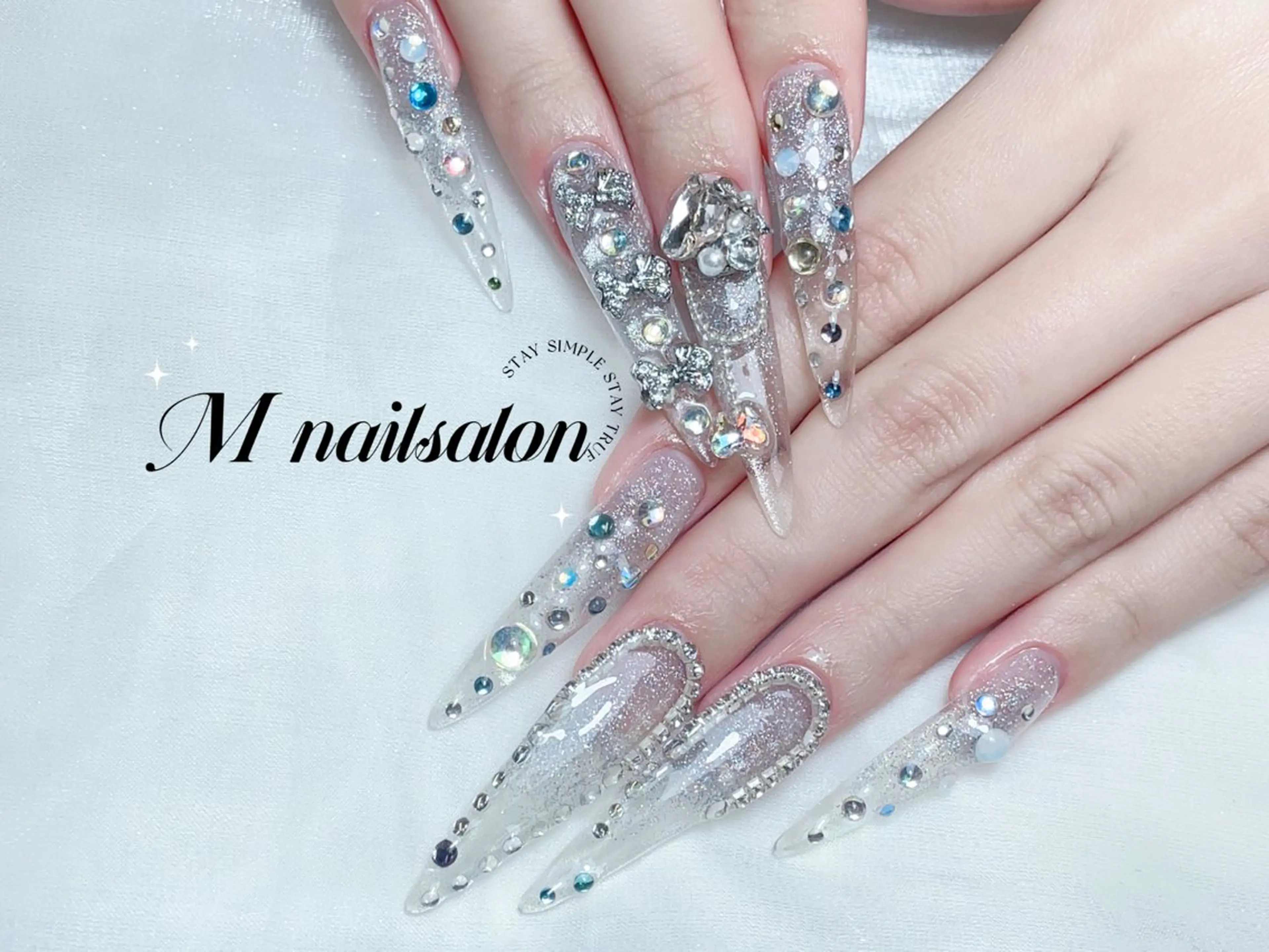 ネイル ハンドネイル M🌷nail 長さだし専門店のネイルデザイン