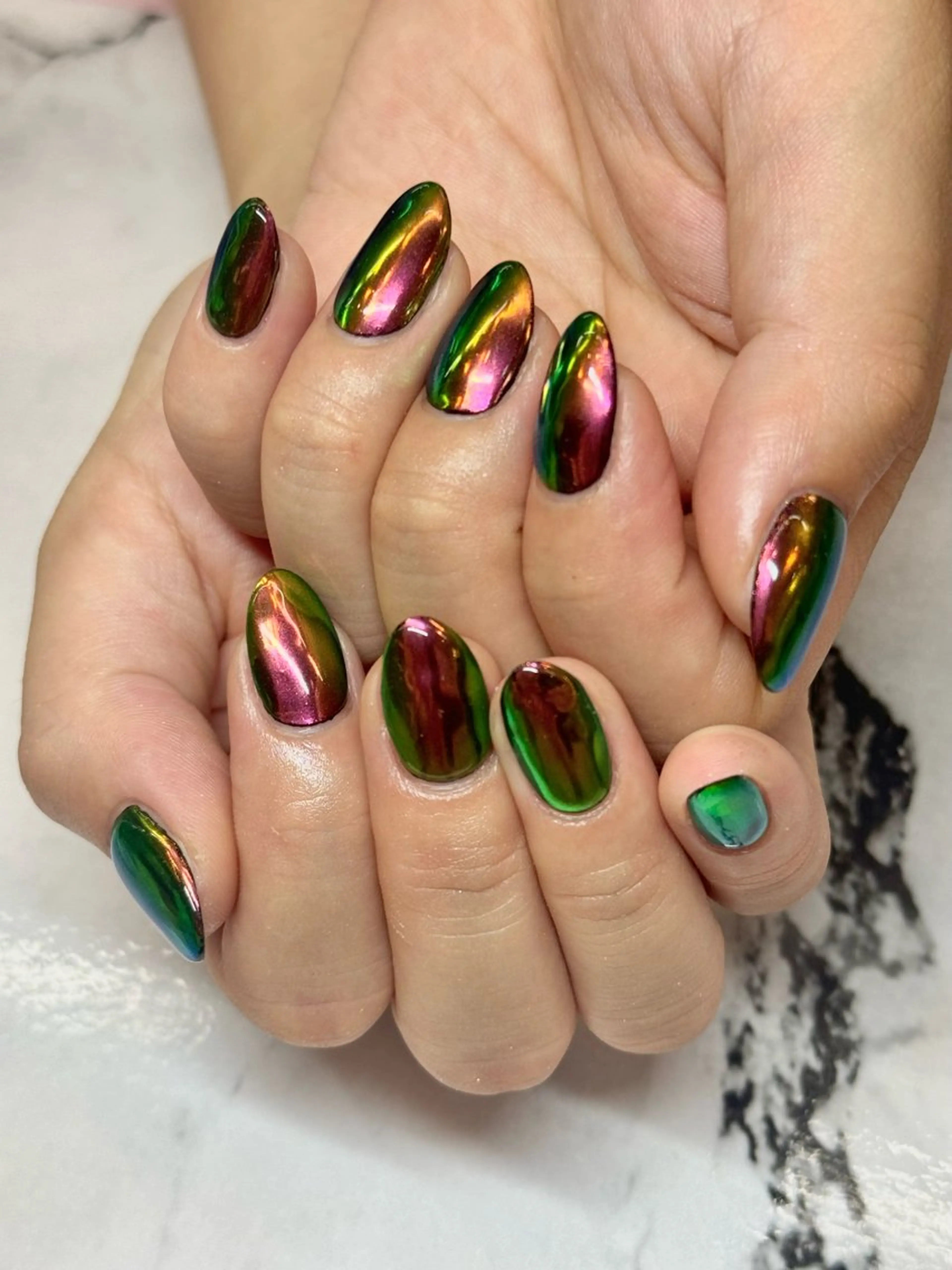 ミラーネイルコース🪞✨の写真