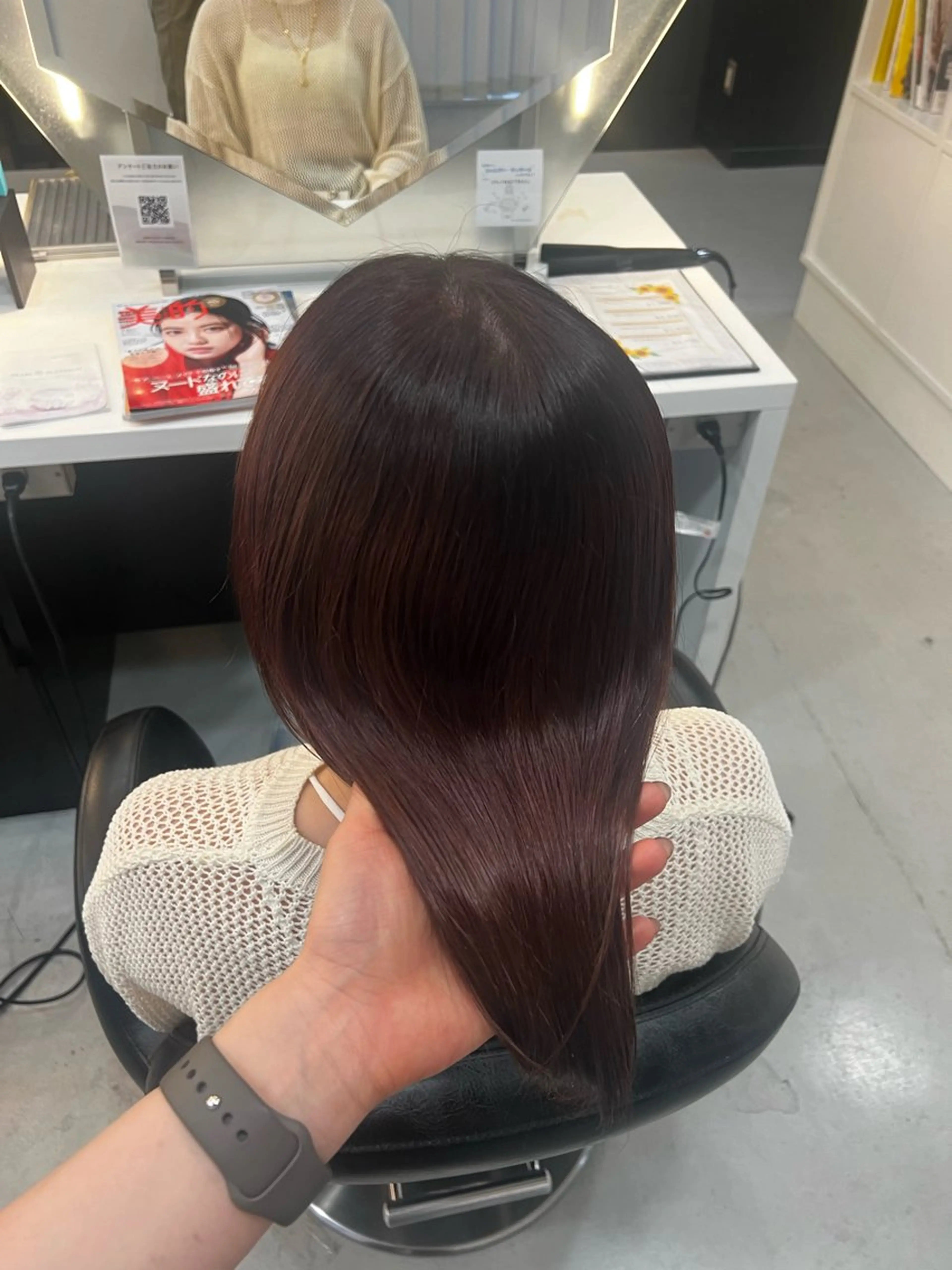 ミディアム 韓国風顔まわり/ベー ジュ/マツエク♡美咲のヘアスタイル