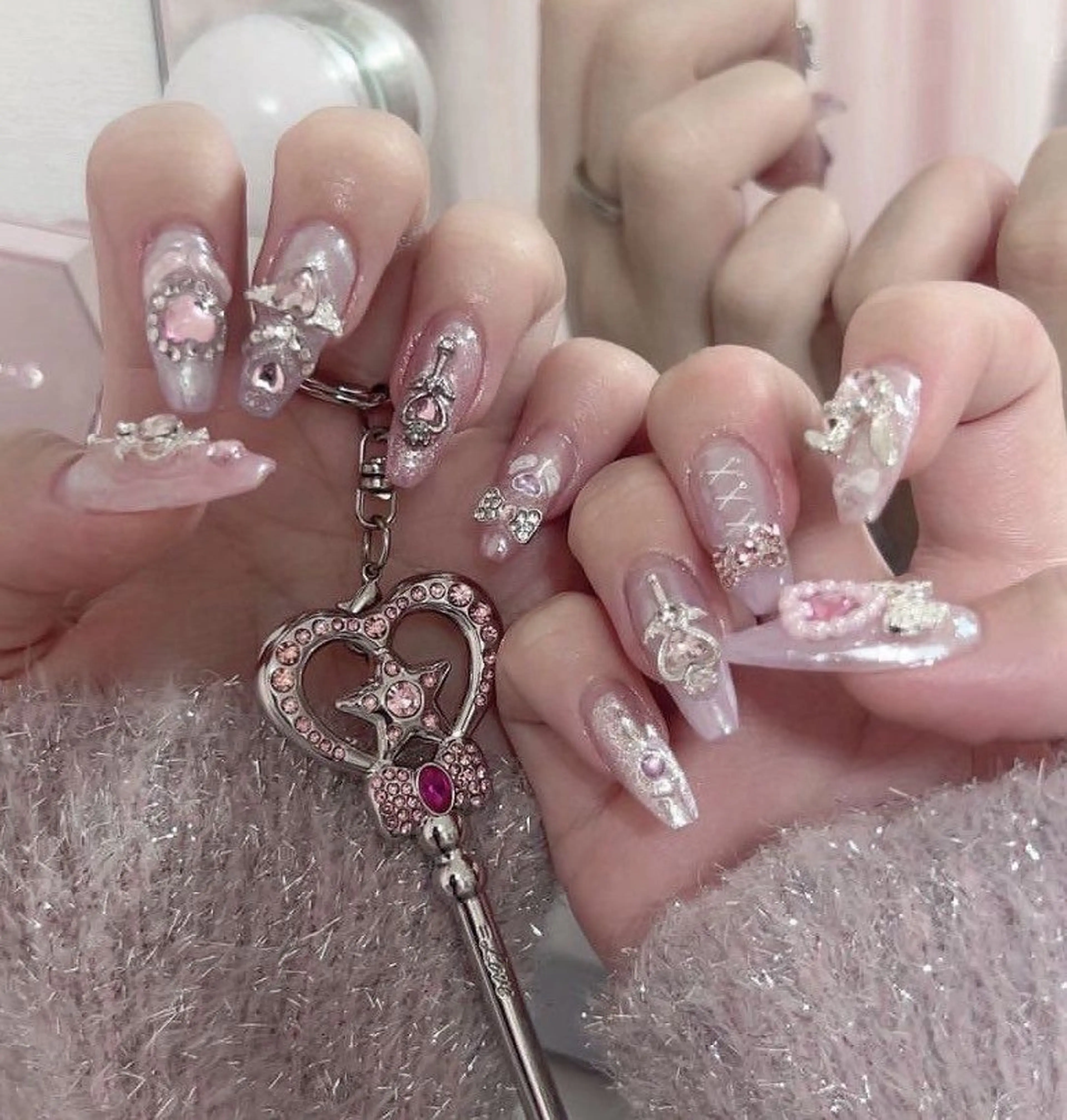 ネイル オーロラネイル ブラウン チークネイル フットネイル フレンチネイル ハンドネイル Ni Niのネイルデザイン