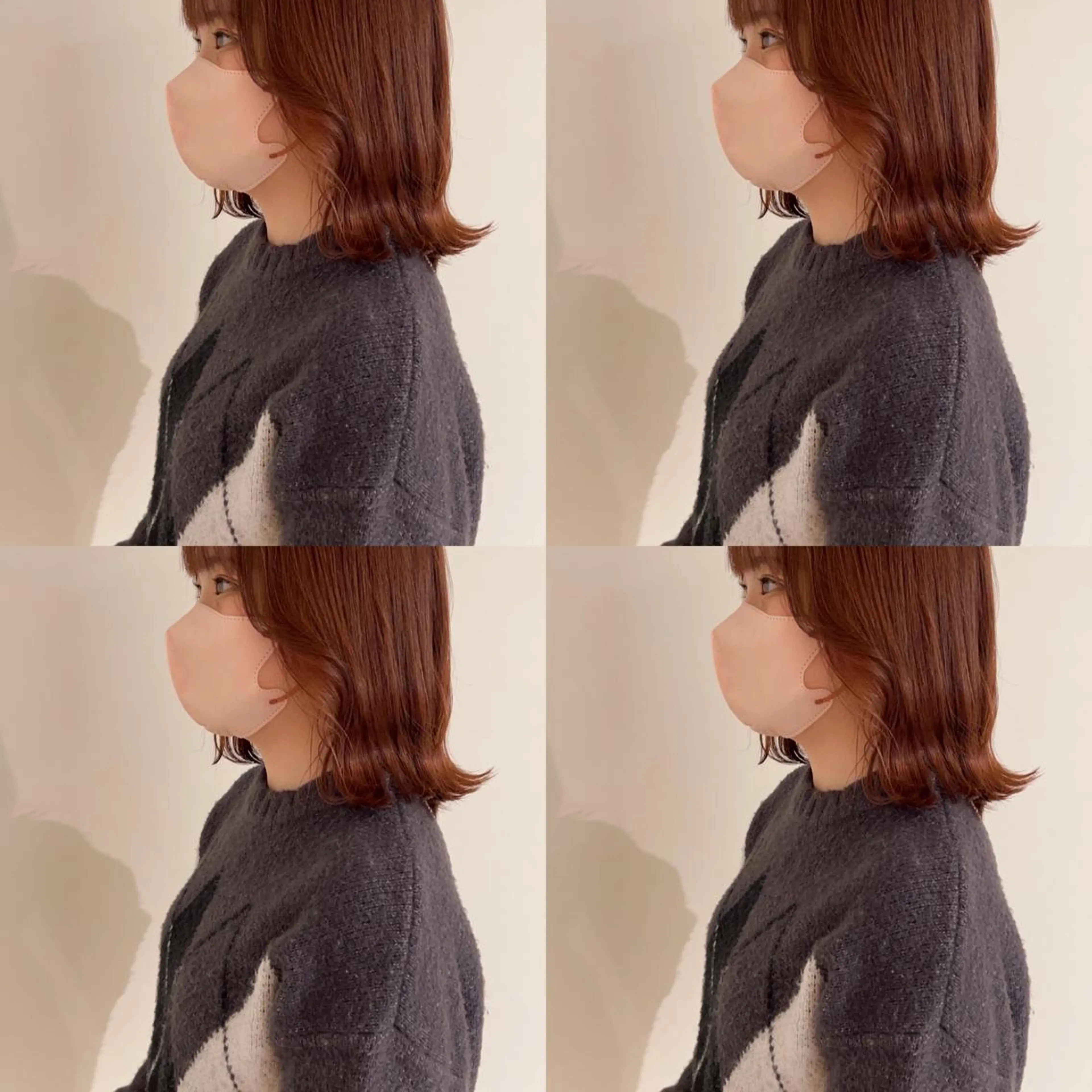 ミディアム オレンジブラウン private salon  sill所属・🫧ツヤ髪個室美容室 安食茉莉🫧のヘアスタイル