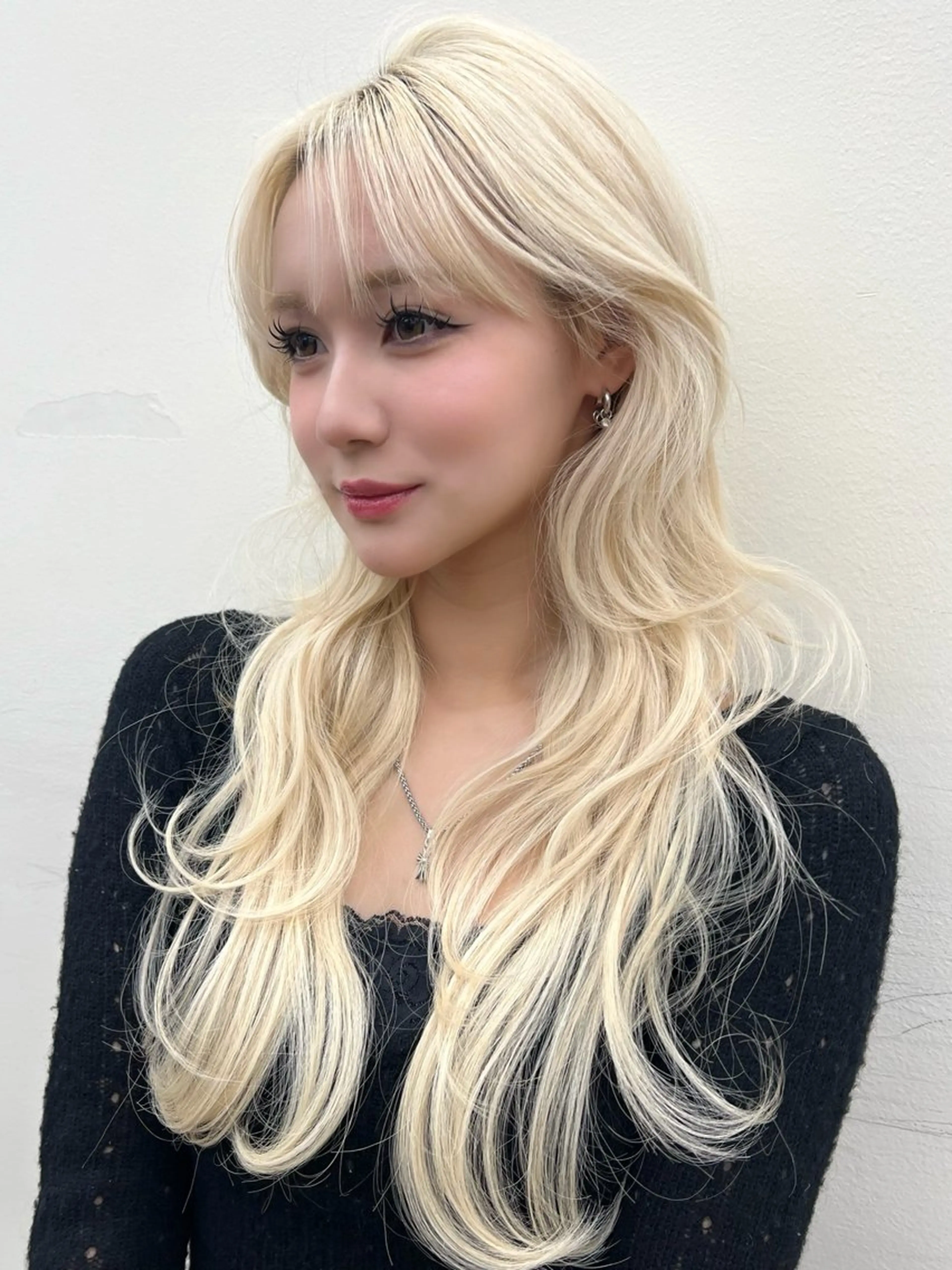 ロング カラー カット ヘアカラー トリートメント belle   表参道　terrace所属・抜きっぱなしブロンド /ハイトーン/カナタのヘアスタイル