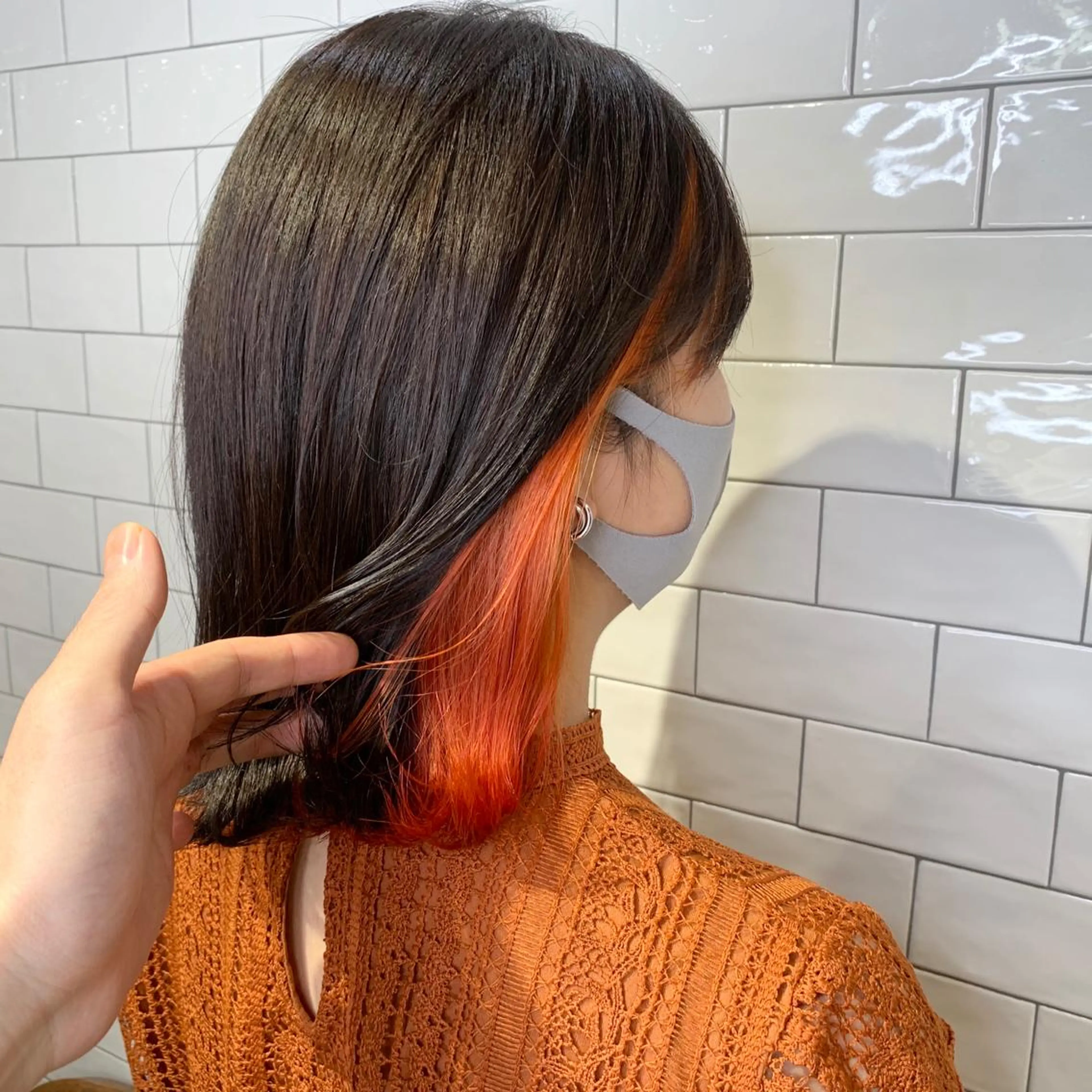 ミディアム カラー インナーカラー トリートメント ヘアカラー 原山 直人のヘアスタイル