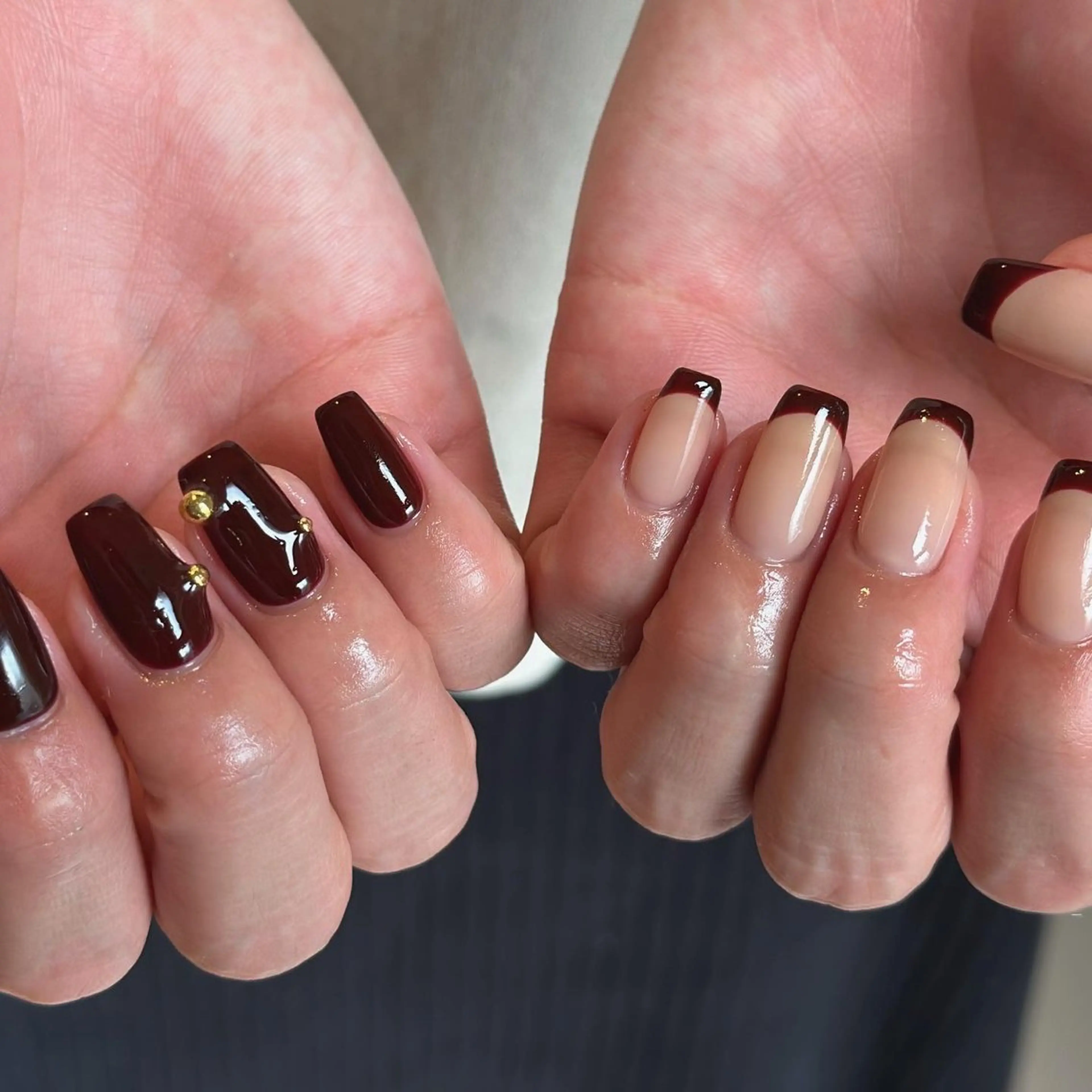 ネイル フレンチネイル ハンドネイル Flow nail所属・山本 七海のネイルデザイン