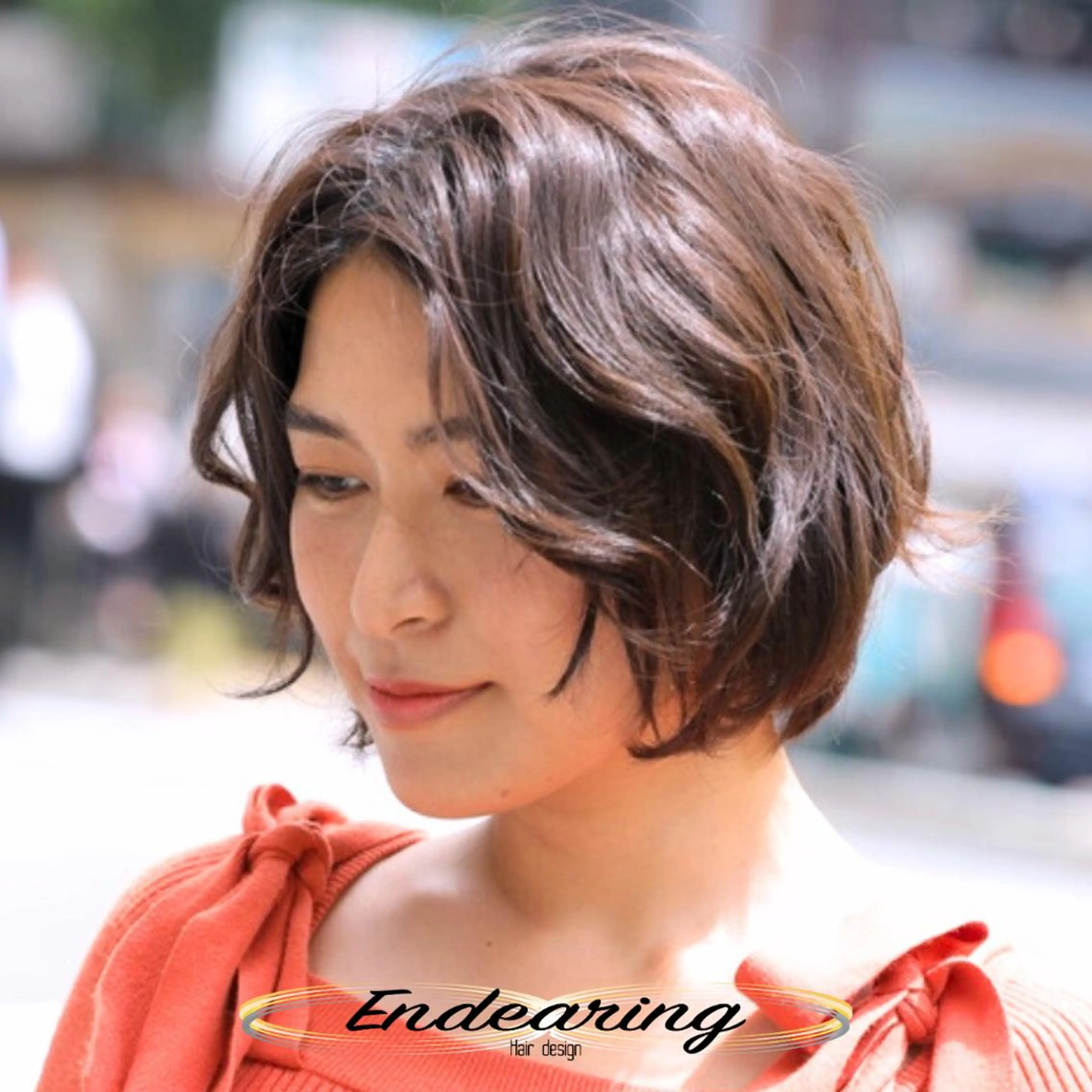 パーマ ボブ デジタルパーマ カット パーマ Endearing 銀座/レイヤーカットのヘアスタイル