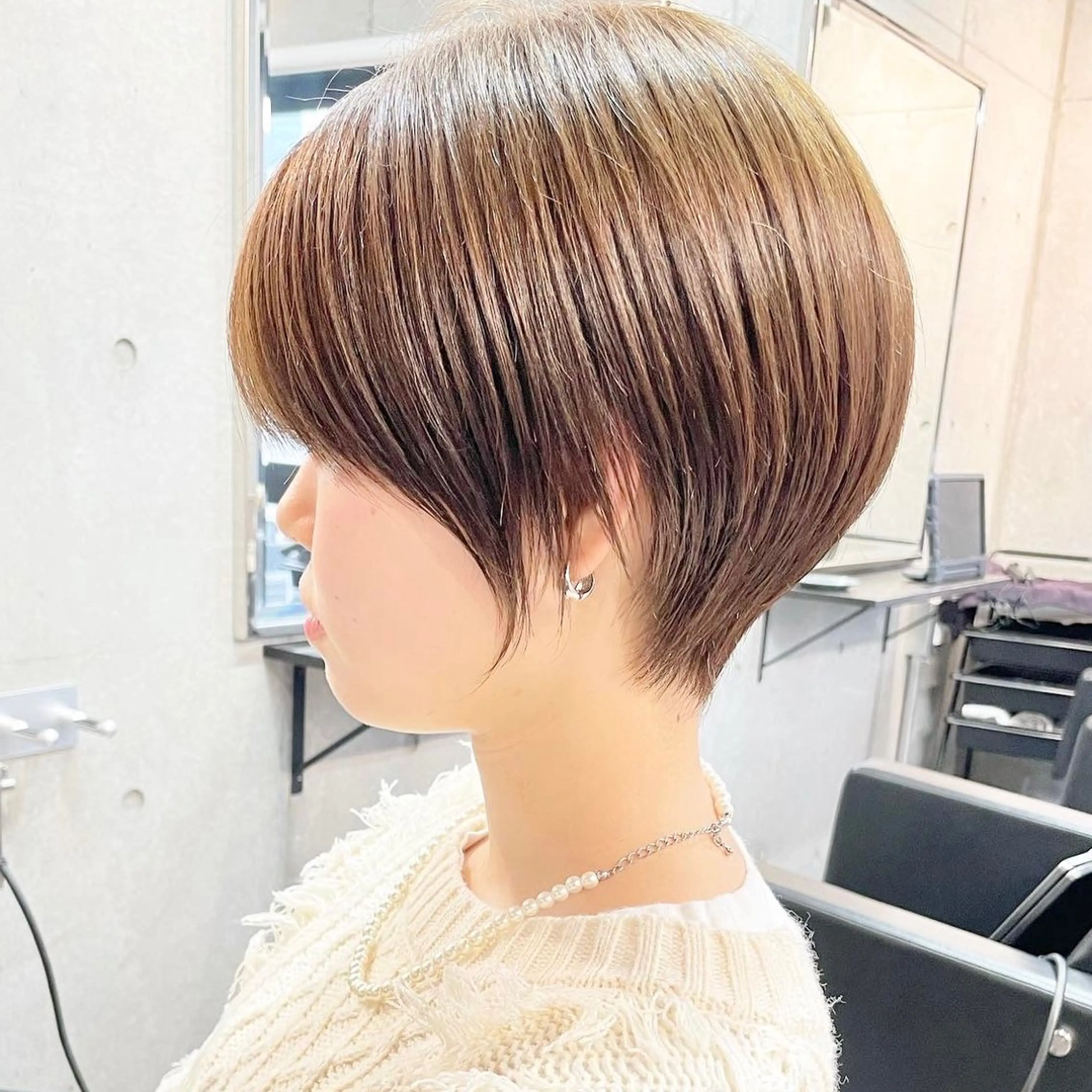 ショート カラー ショートボブ 透明感カラー ボブ ショートヘア トリートメント カット ヘアカラー トリートメント ショートボブ縮毛矯正 髪質改善のプロ山道潤のヘアスタイル