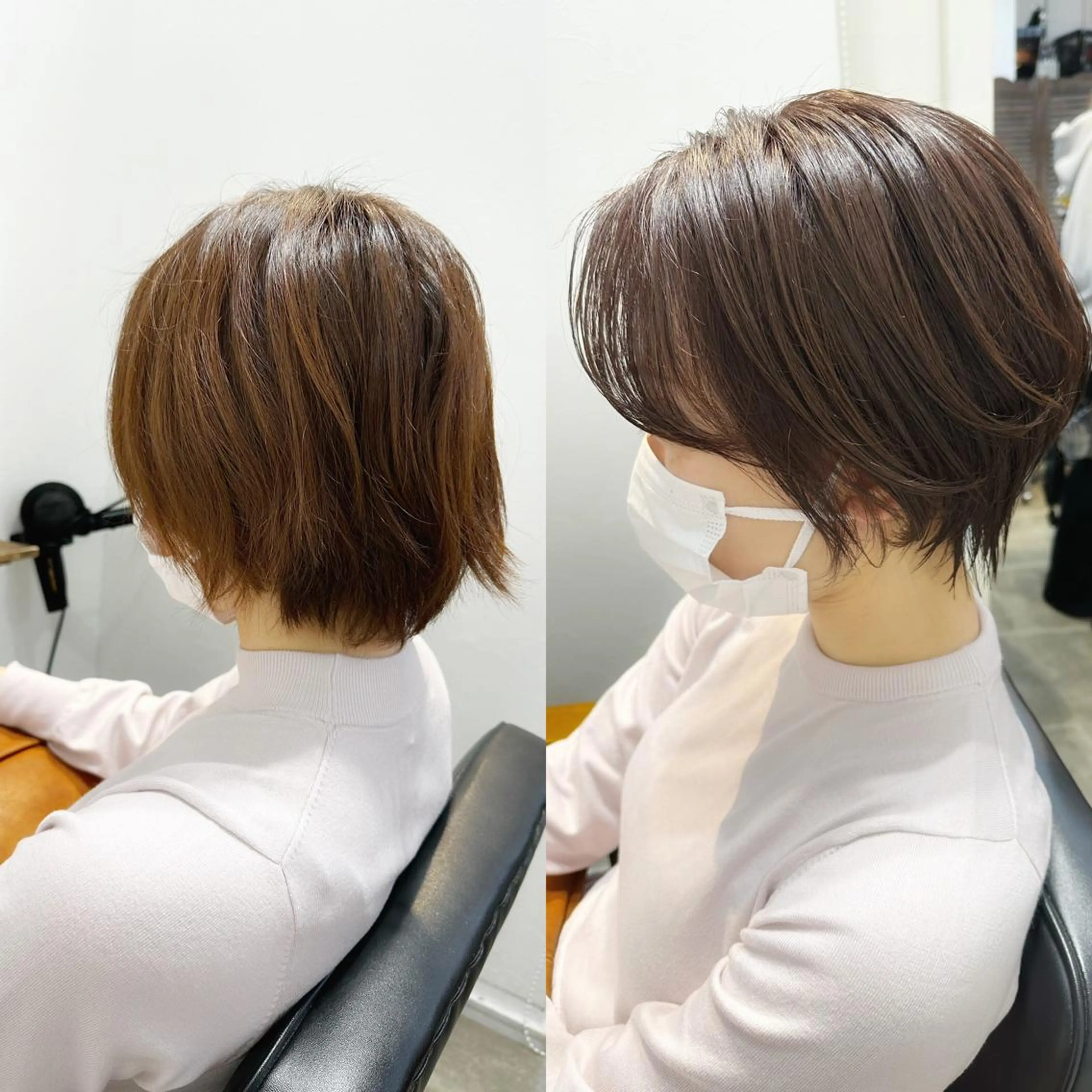 ショート カラー ショートボブ ハンサムショート ブリーチ ブリーチなしカラー ボブ newline銀座所属・銀座ショート/ 大人ショート/金子涼のヘアスタイル