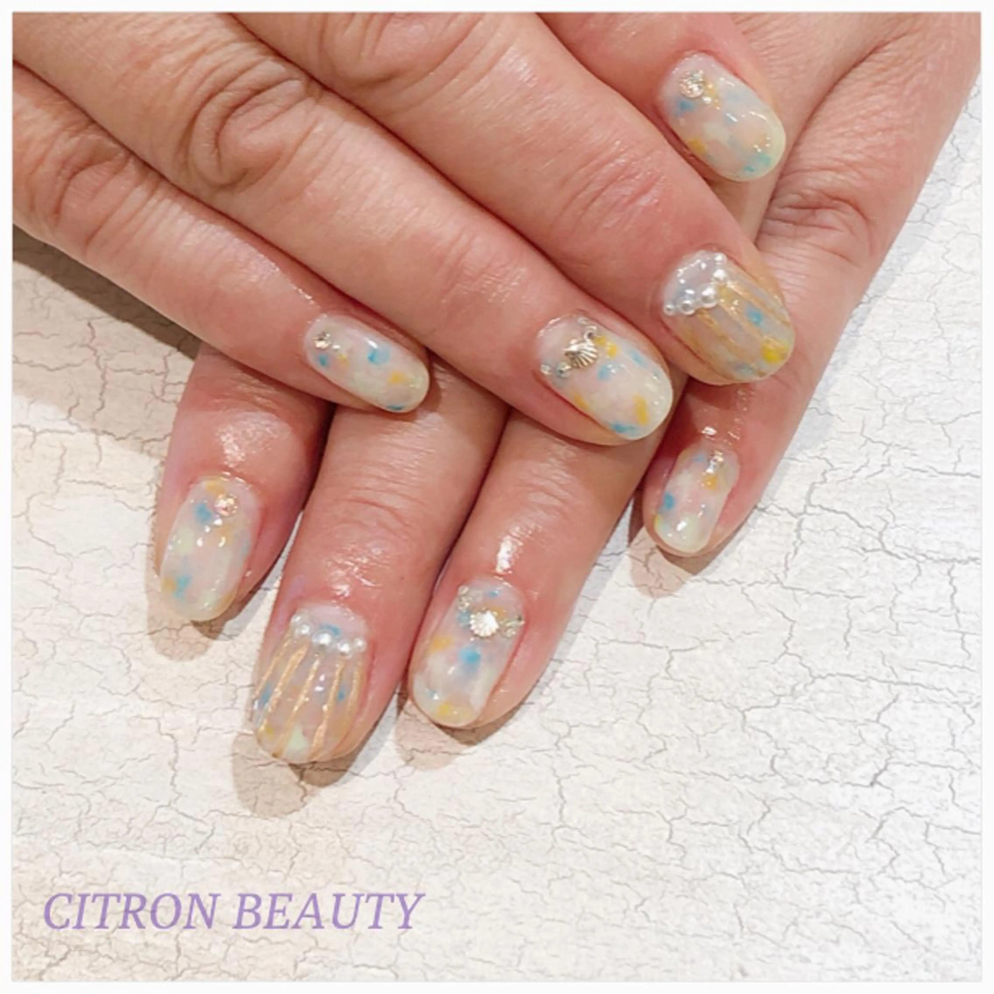 ネイル 夏ネイル CITRON NAIL💅練習生のネイルデザイン