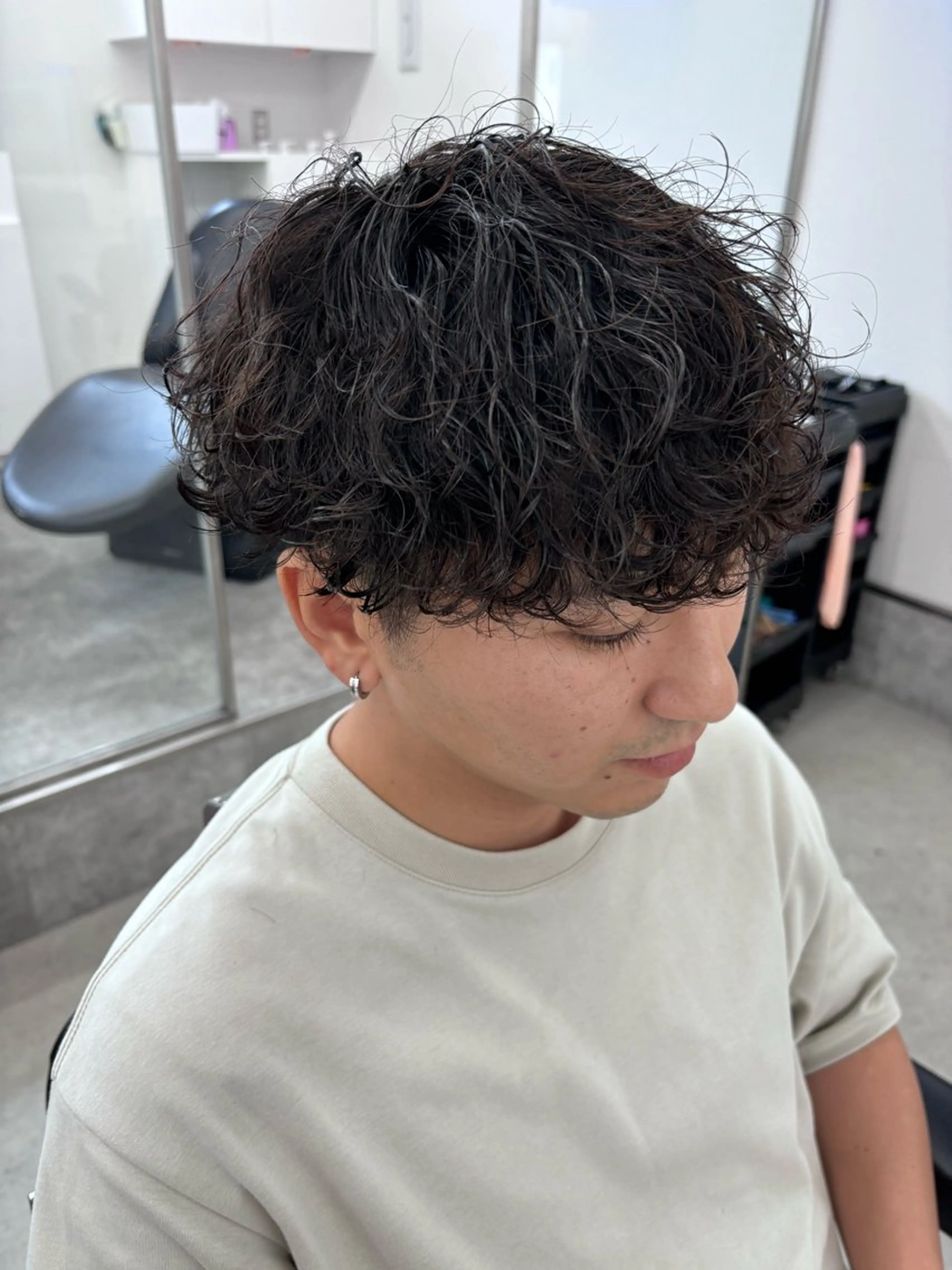 パーマ メンズ パーマ 土岐 仁/メンズ専門 パーマ特化美容師🌀のヘアスタイル