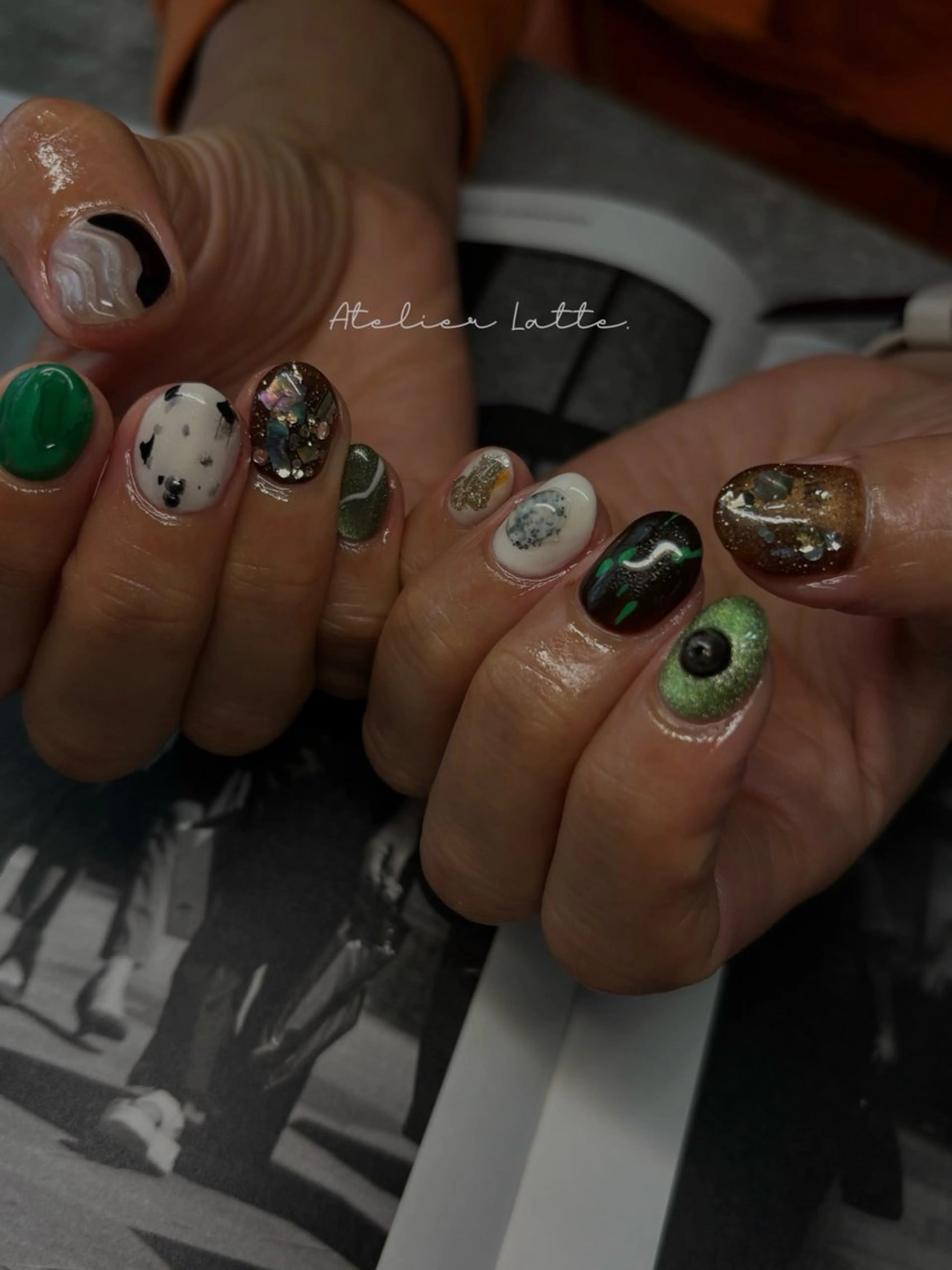 ネイル ニュアンスネイル シンプルネイル Atelier Latteのネイルデザイン