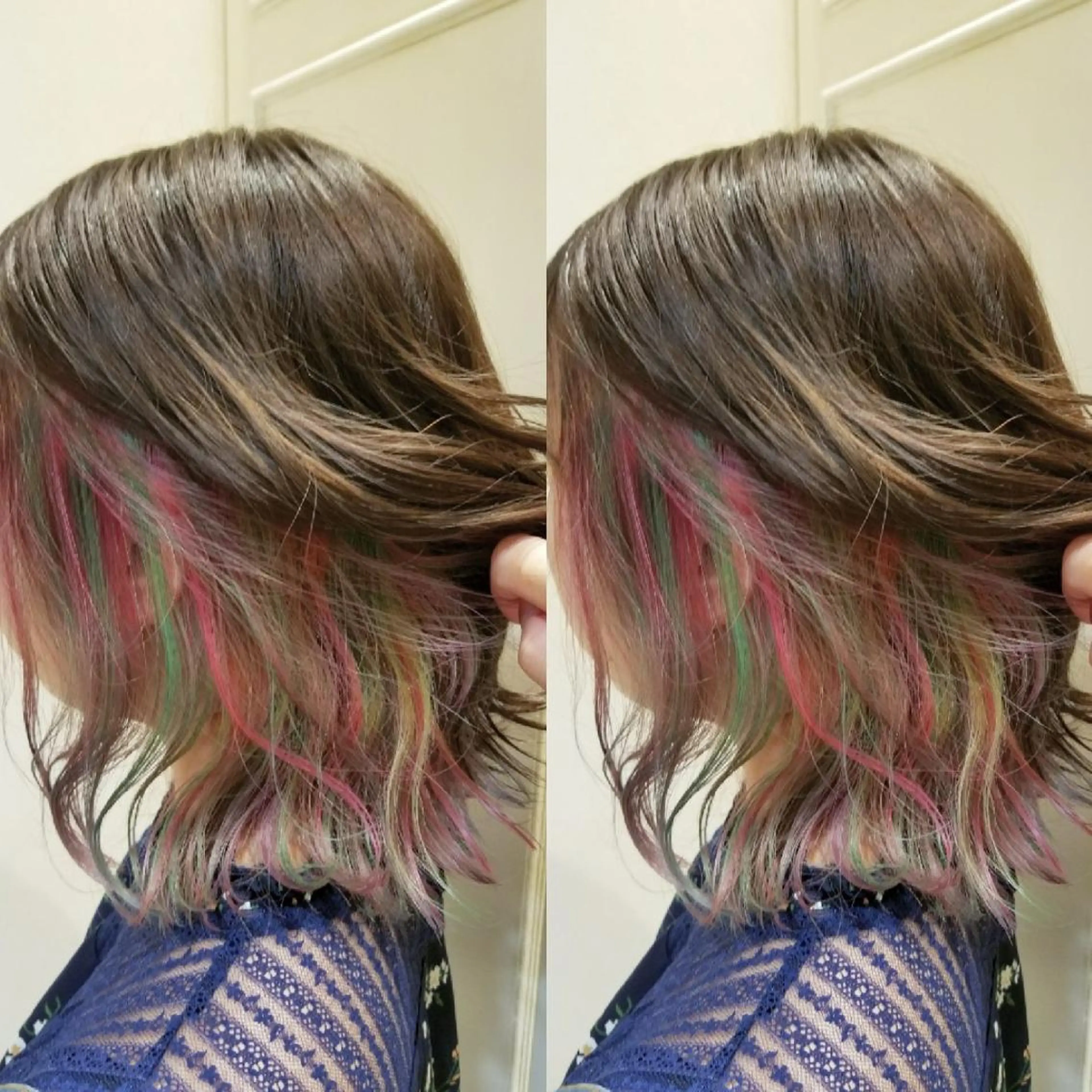 ミディアム カラー ユニコーンカラー grow上野御徒町【グロウ】所属・ブリーチ・ハイトーン 特化🎉内山のヘアスタイル