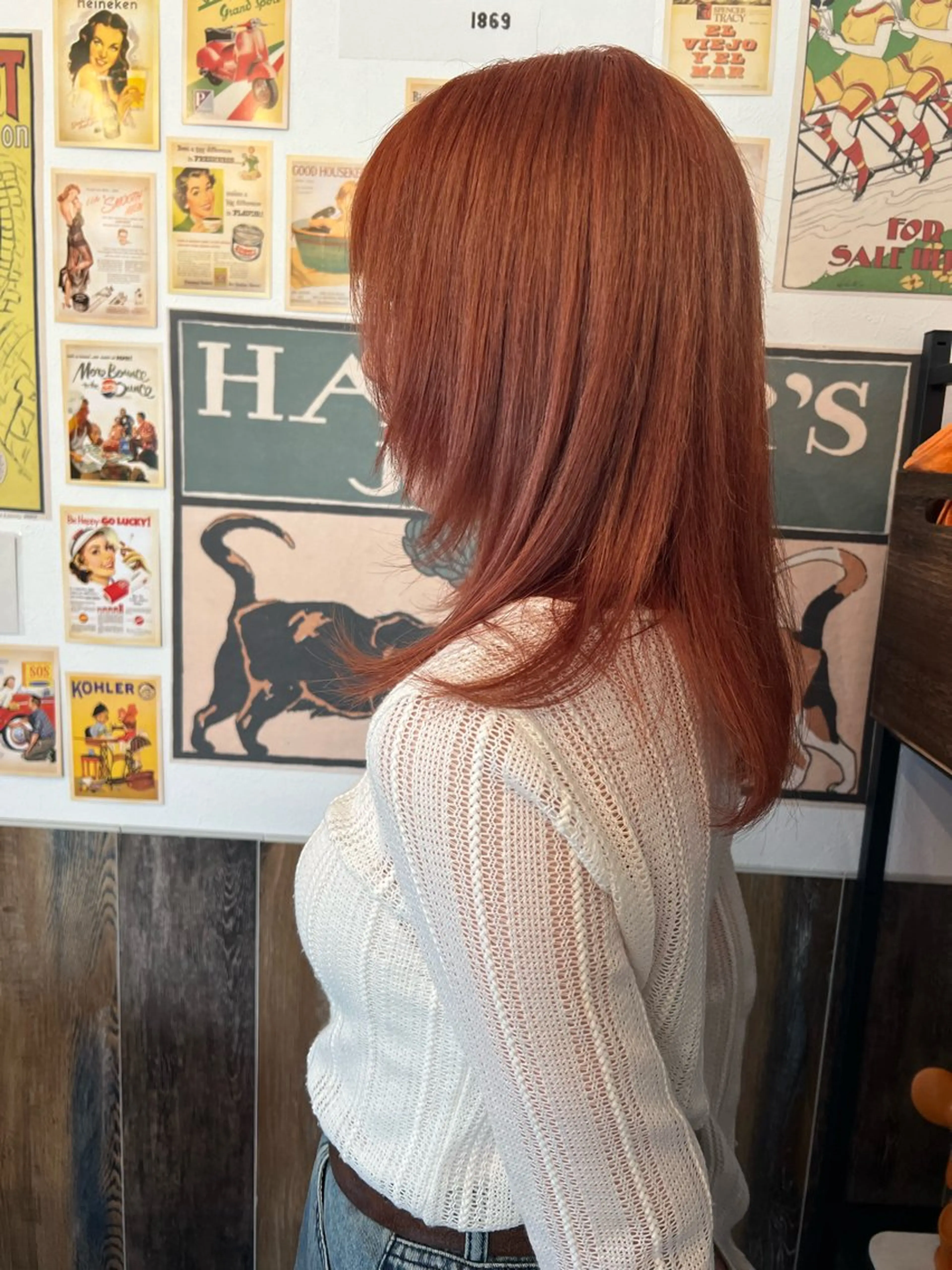 ミディアム カラー ブリーチ オレンジ ヘアカラー カラーパティシエ facce🌼ikoのヘアスタイル