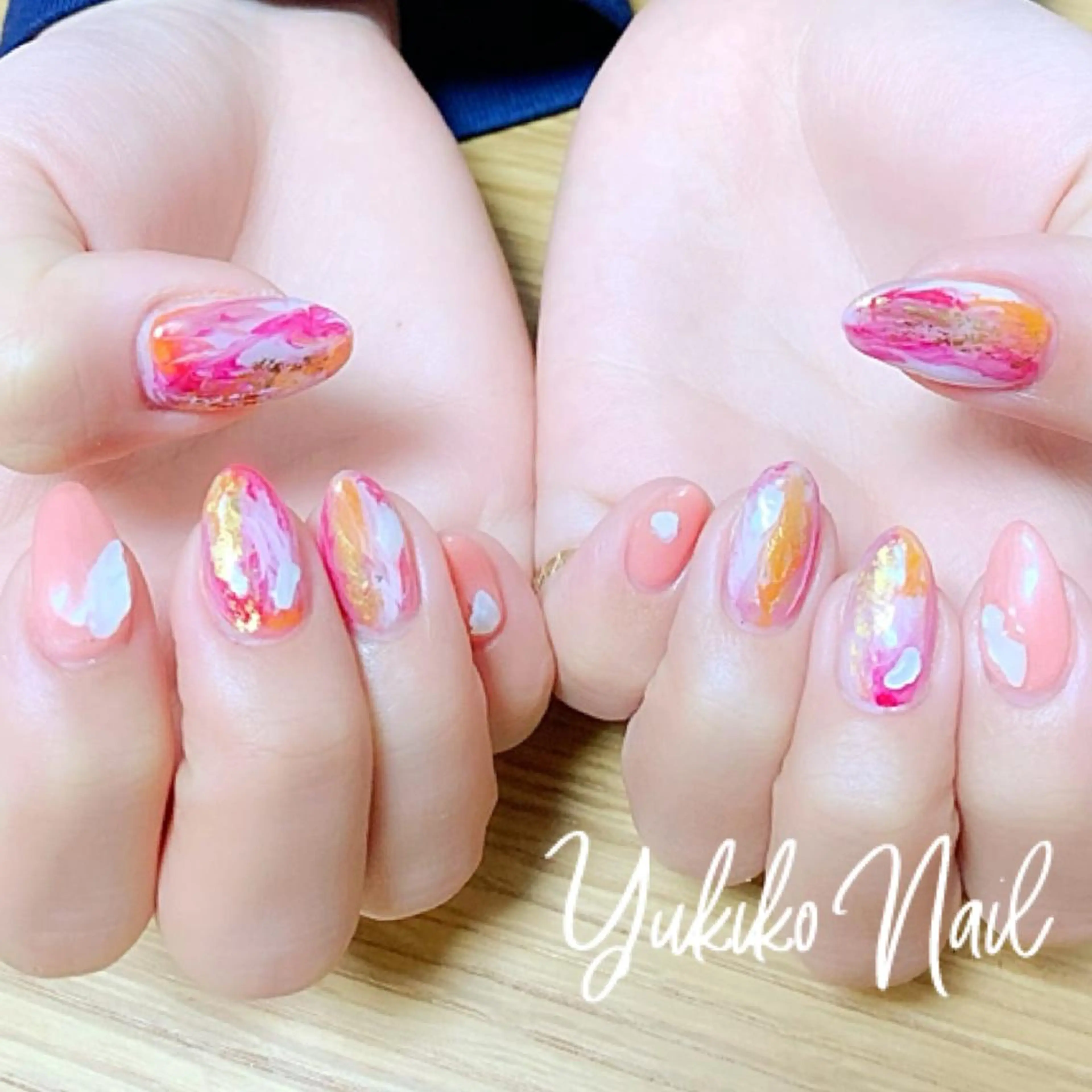 ネイル 持ち込み ニュアンスネイル ハンドネイル ユキコ ネイルのネイルデザイン
