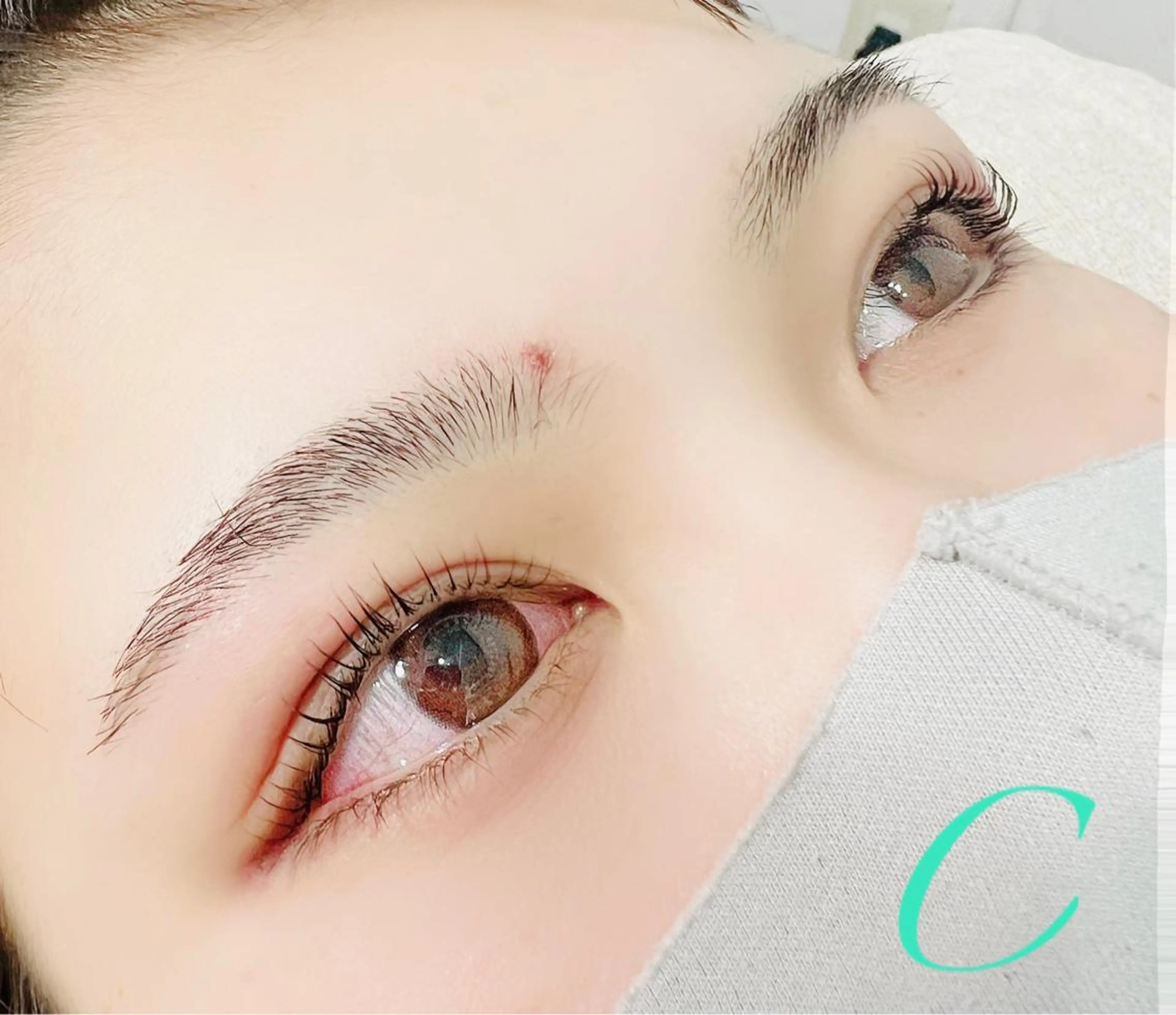 マツエク・マツパ ケラチンラッシュリフト バインドロック Cカール キュート フラットラッシュ eyelash presh yukaのマツエク・マツパデザイン