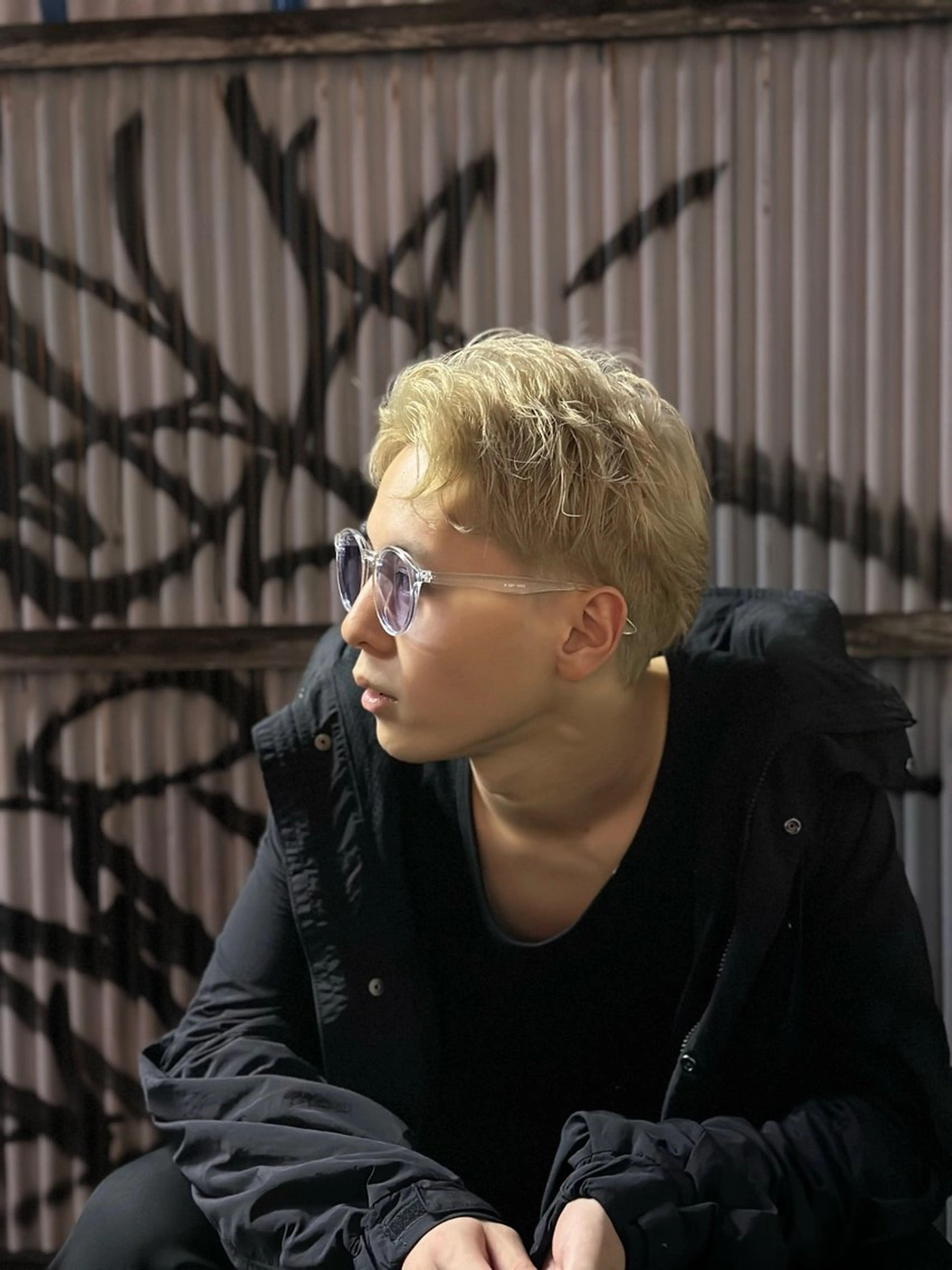 カラー メンズ 笹井 颯人のヘアスタイル