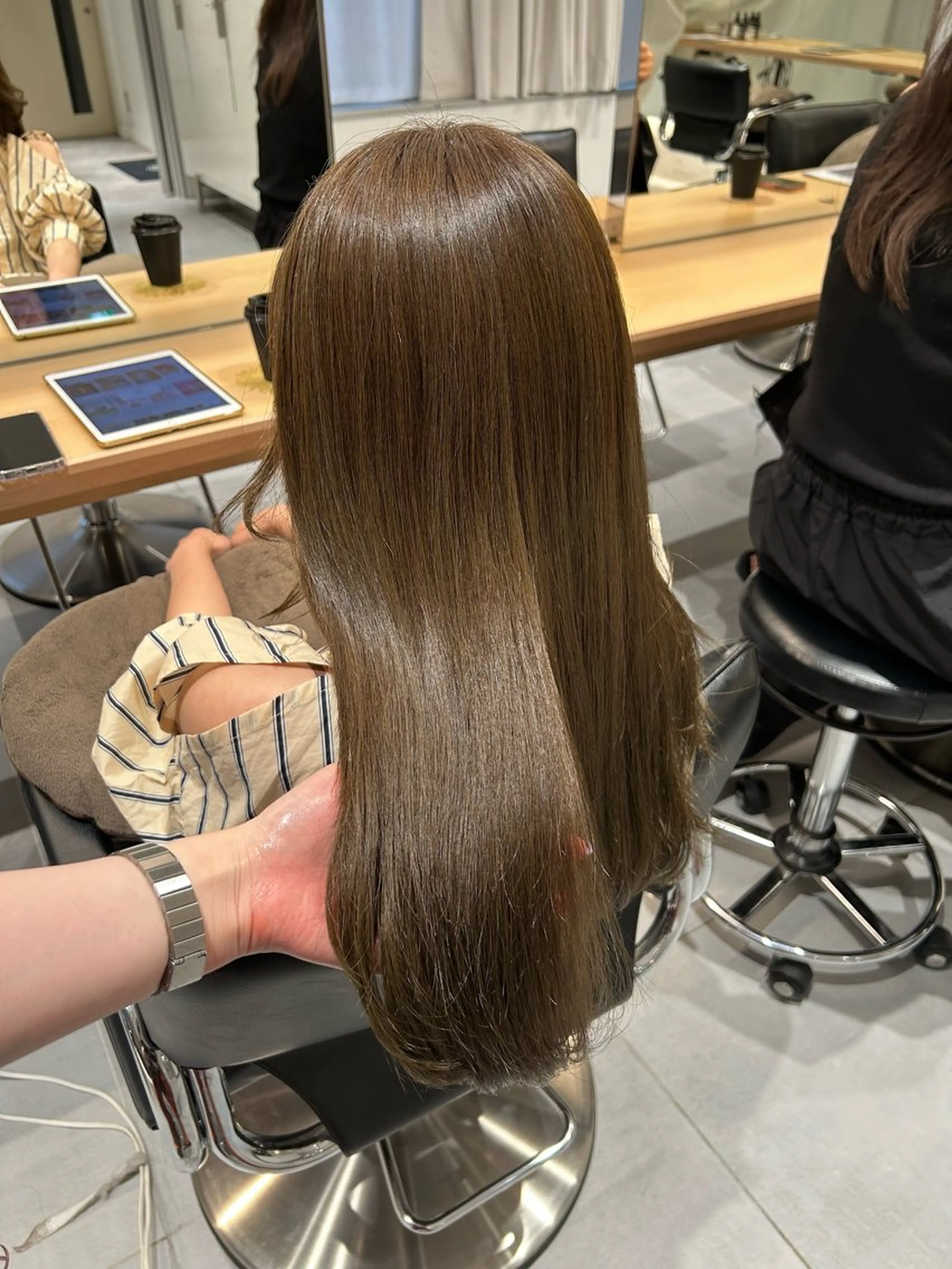 ロング ヘアカラー トリートメント 🧚つやさらhair 🧚manakaのヘアスタイル