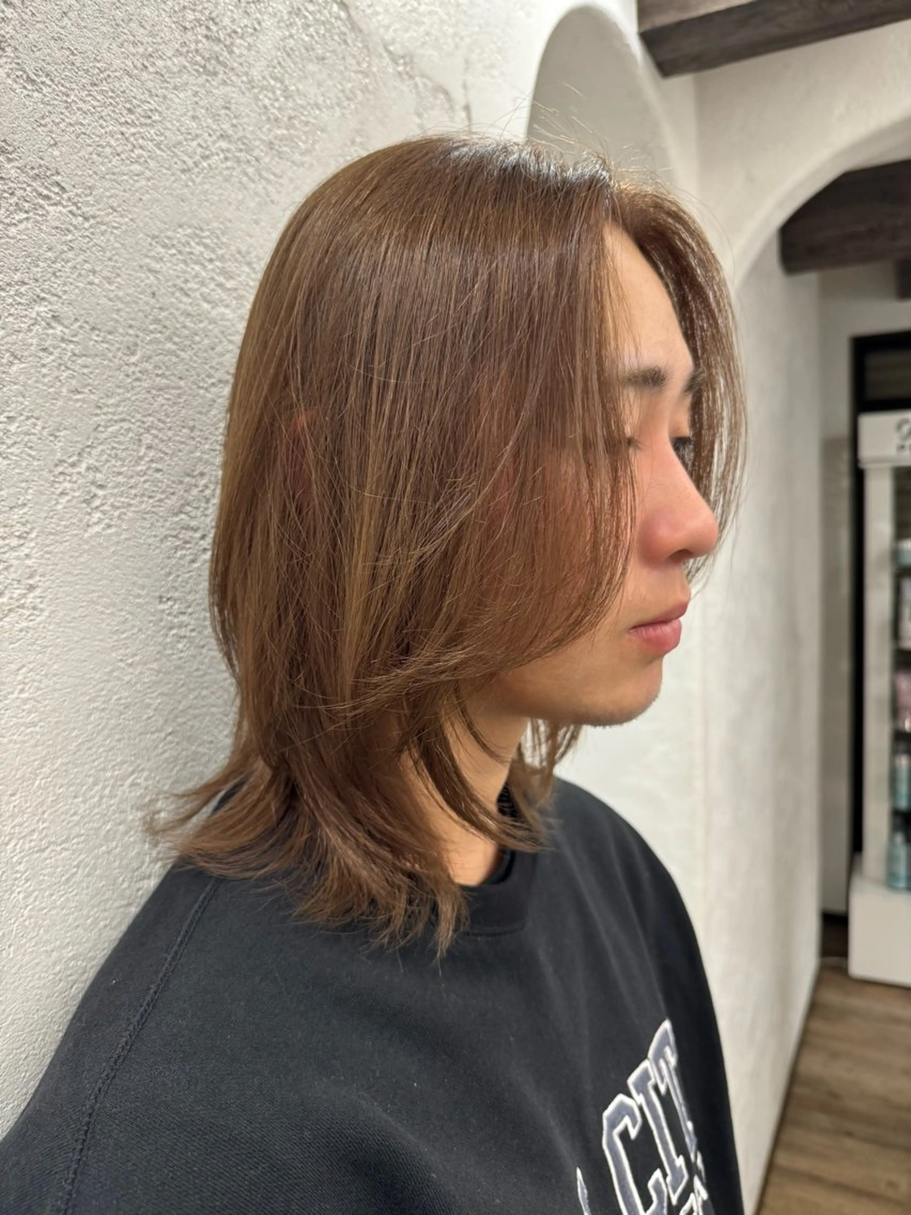 ミディアム カラー ベージュカラー ブリーチ ヘアカラー トリートメント Amily hair salon ひたち野うしく店所属・🌺⟡.·Amily misaki.⋆🌺のヘアスタイル