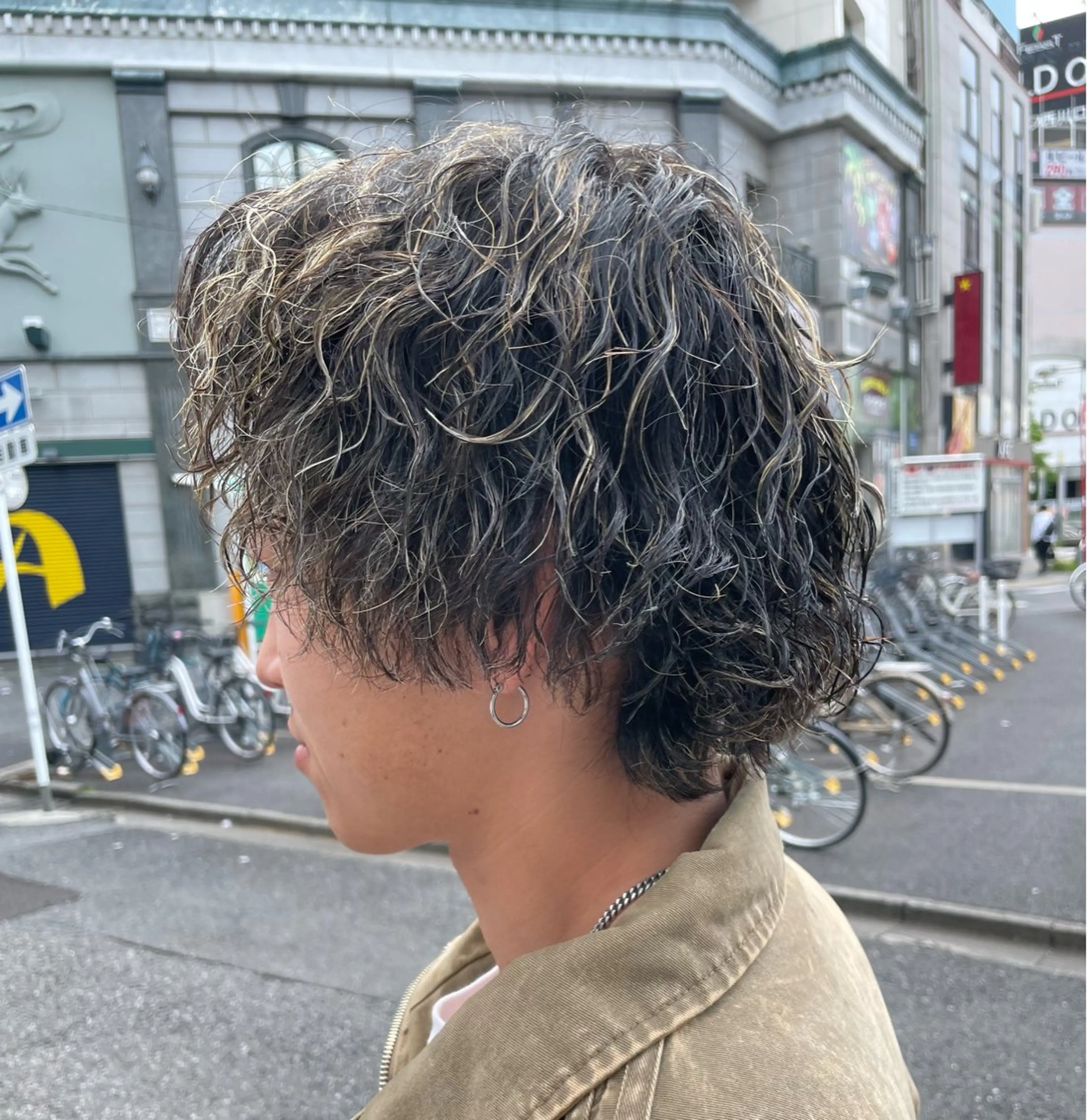 カラー パーマ メンズ smilehair国分寺店所属・💈barber 中根 龍星のヘアスタイル