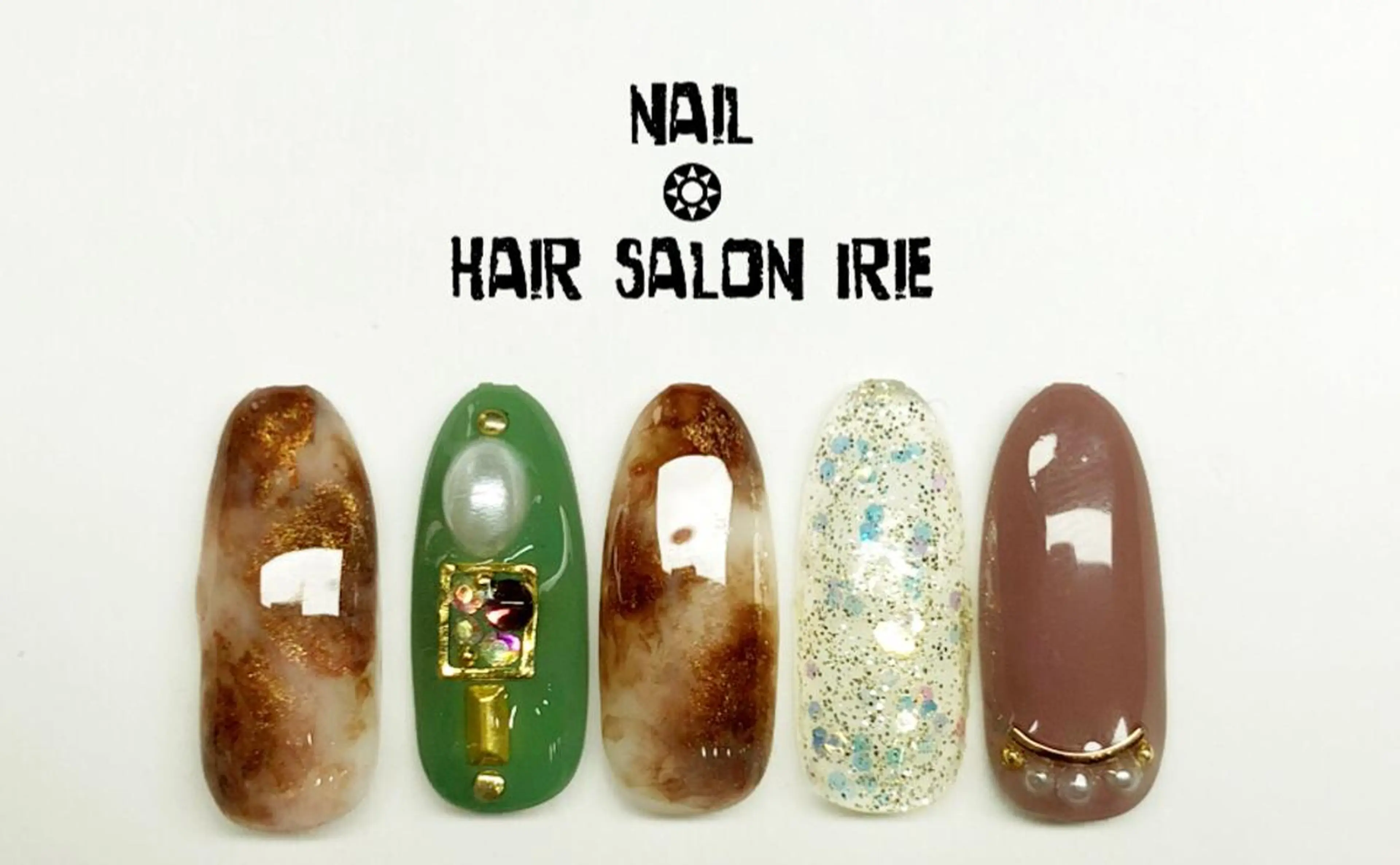 ネイル べっ甲ネイル Hair salon Irie所属・與儀 知佳のネイルデザイン