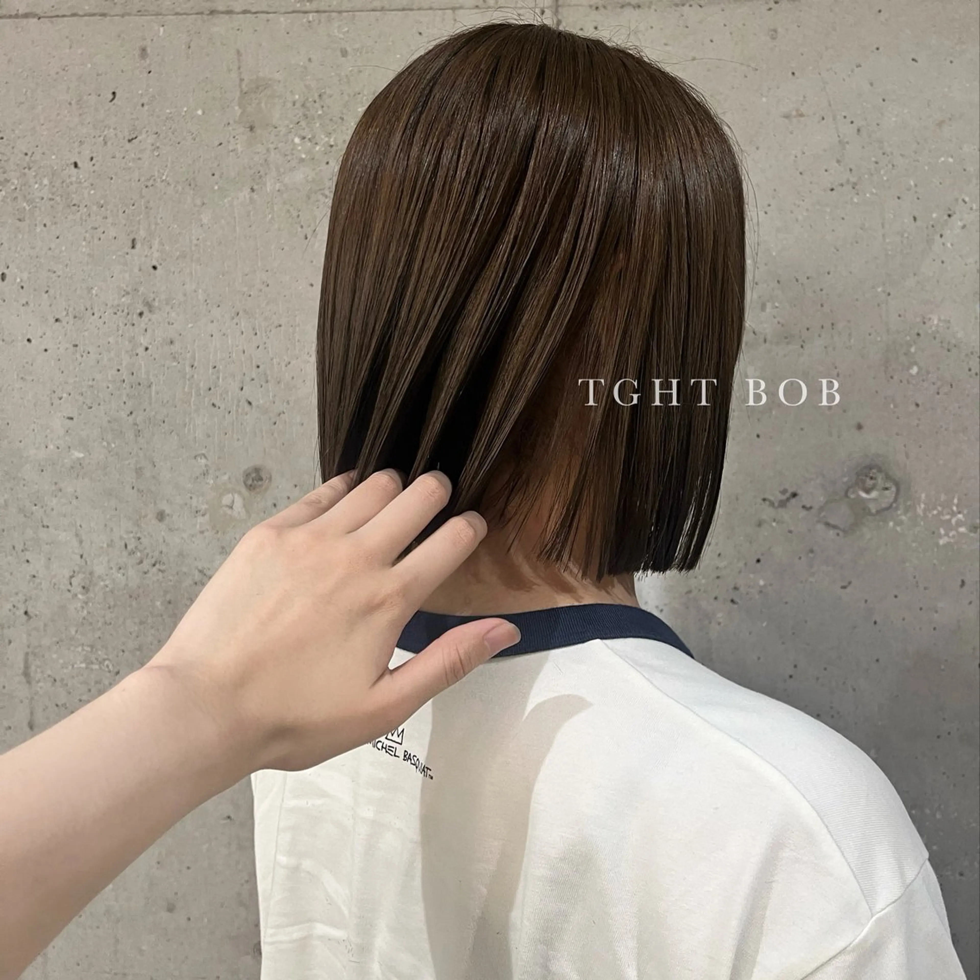 ミディアム カラー 切りっぱなしボブ ブラウンカラー 透明感カラー オレンジ ボブ yolo所属・🤍 yolo ‎🤍ふじい さゆなのヘアスタイル