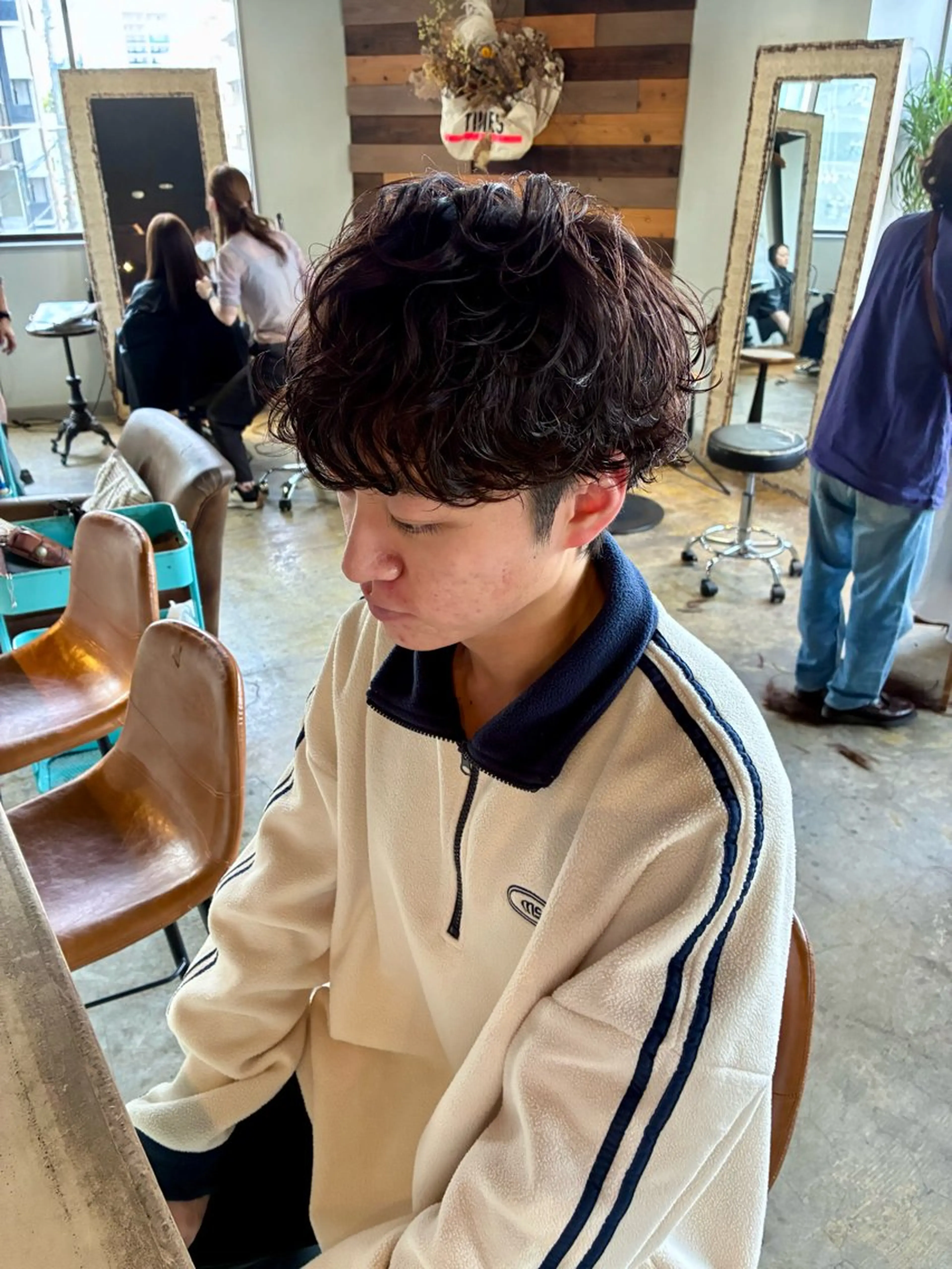 パーマ メンズ カット パーマ トリートメント 金山/メンズパーマ 西村侑真のヘアスタイル