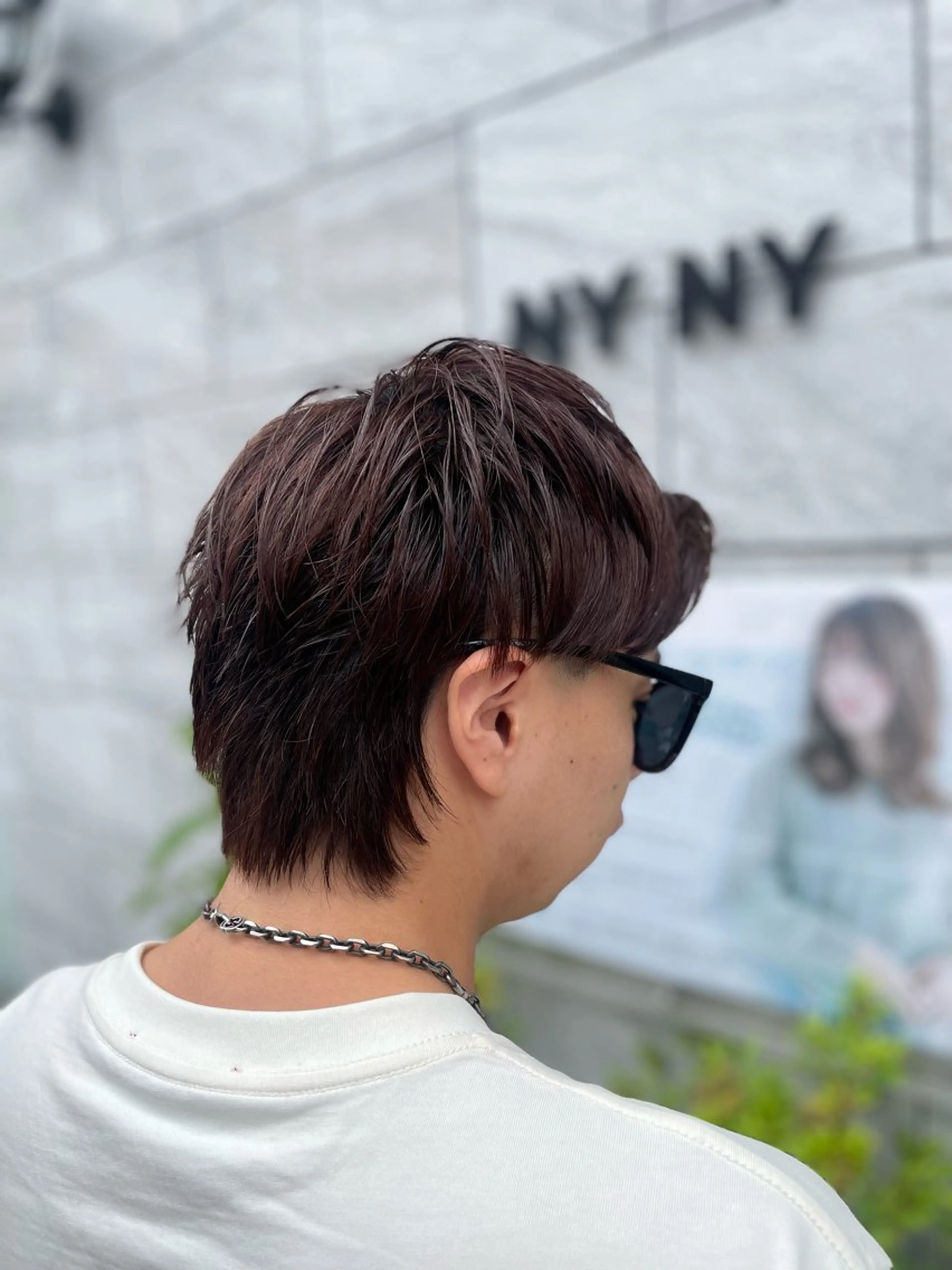 ミディアム メンズ メンズブリーチ トリートメント カット ヘアカラー メンズパーマ/カット / 古川　諒のヘアスタイル