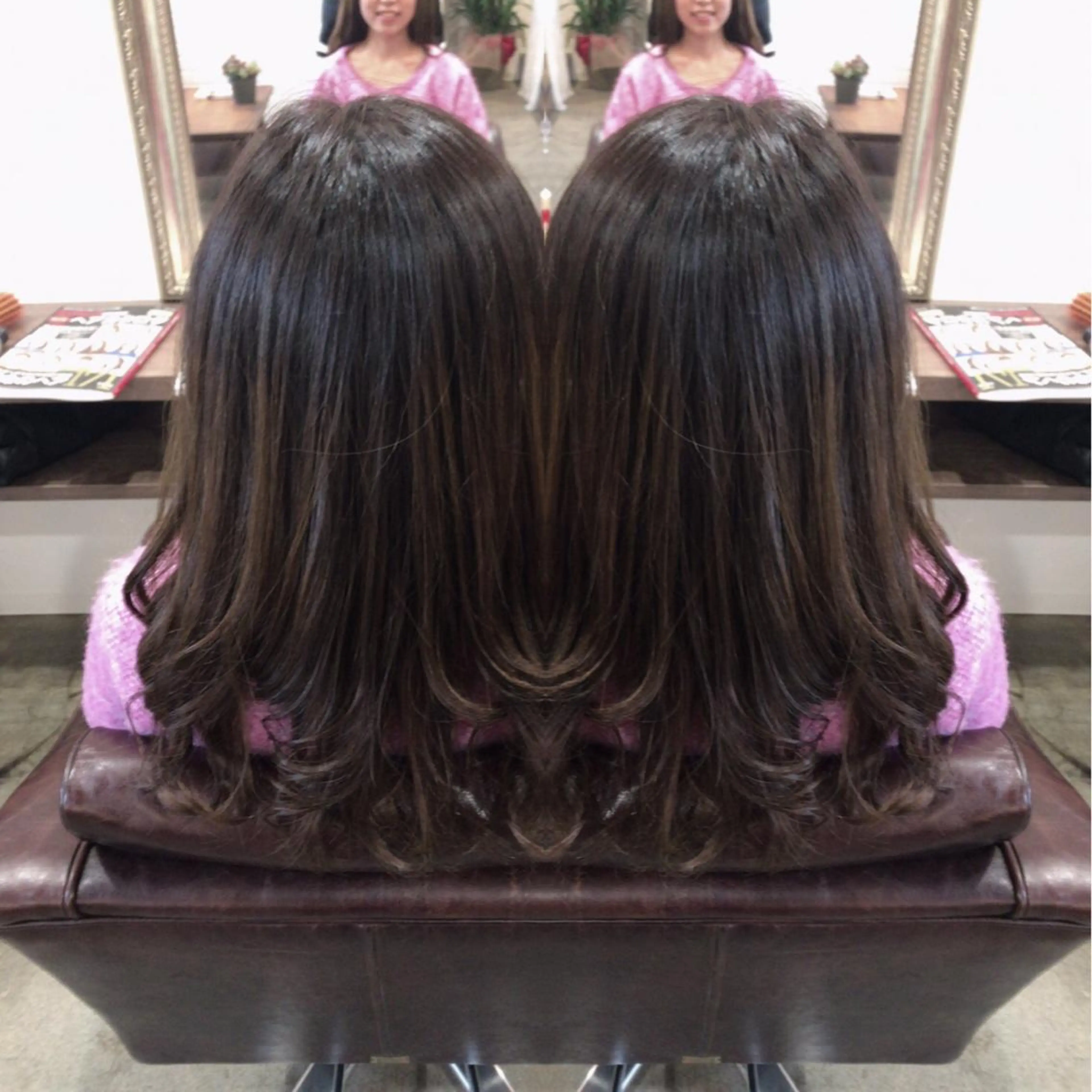 ロング カラー レイヤーカット匠 イソザキノリユキのヘアスタイル