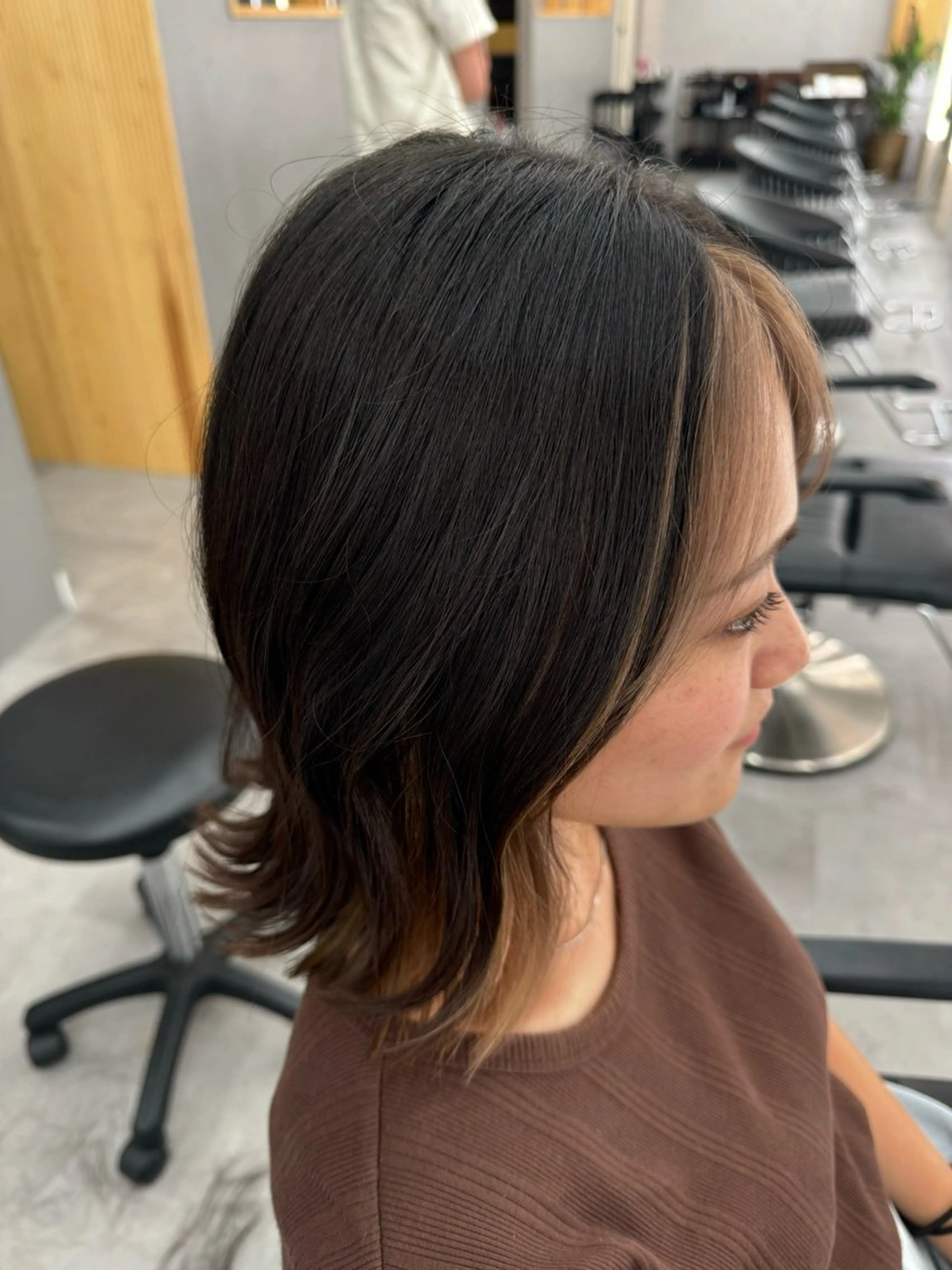 ミディアム カラー カット ヘアカラー トリートメント 【縮毛矯正/カラー】 今野寛己のヘアスタイル